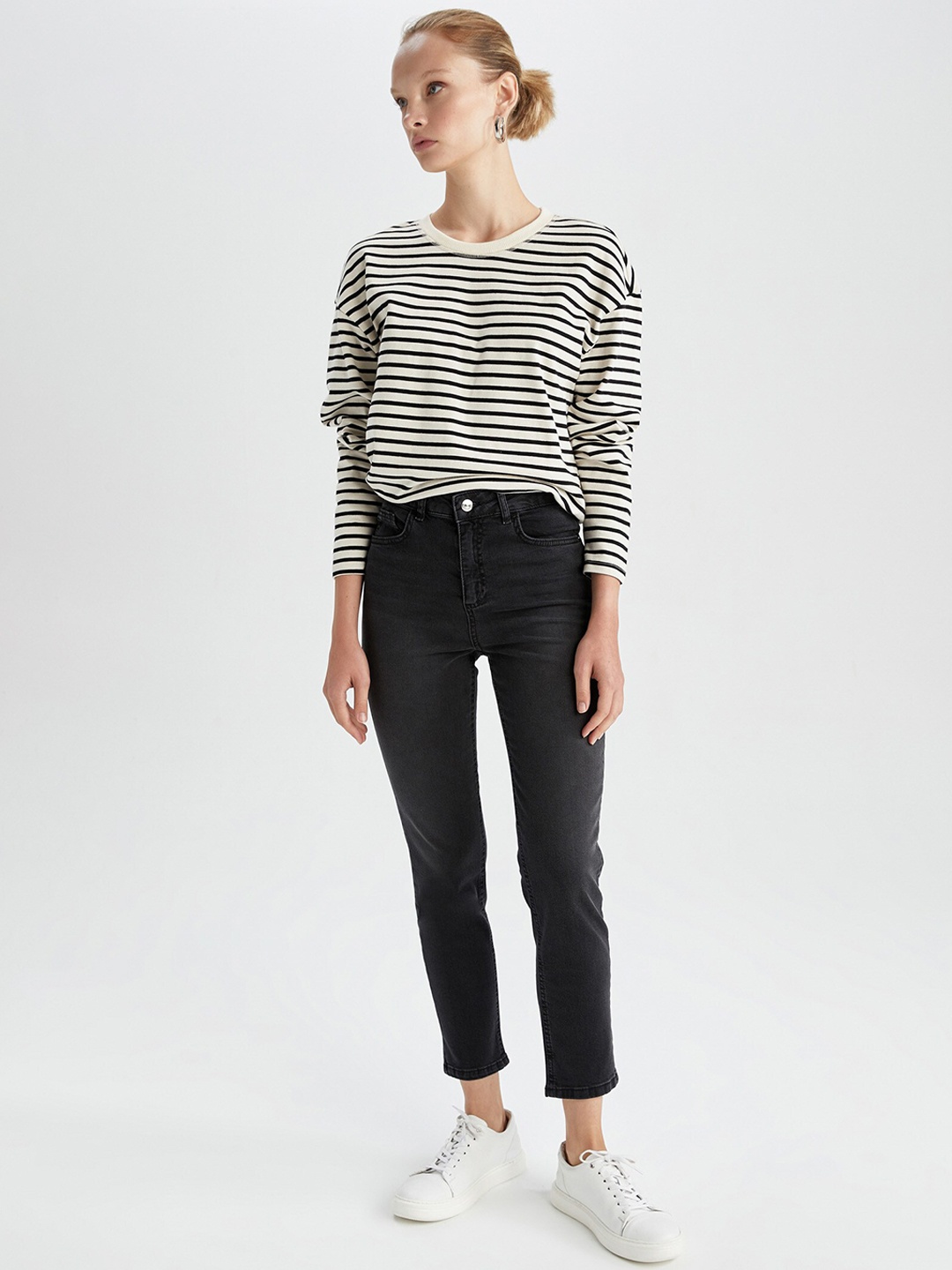 

DeFacto Women Black Cotton Trousers