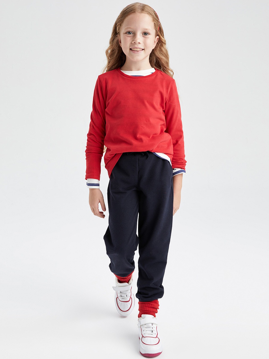 

DeFacto Girls Navy Blue Joggers Trousers