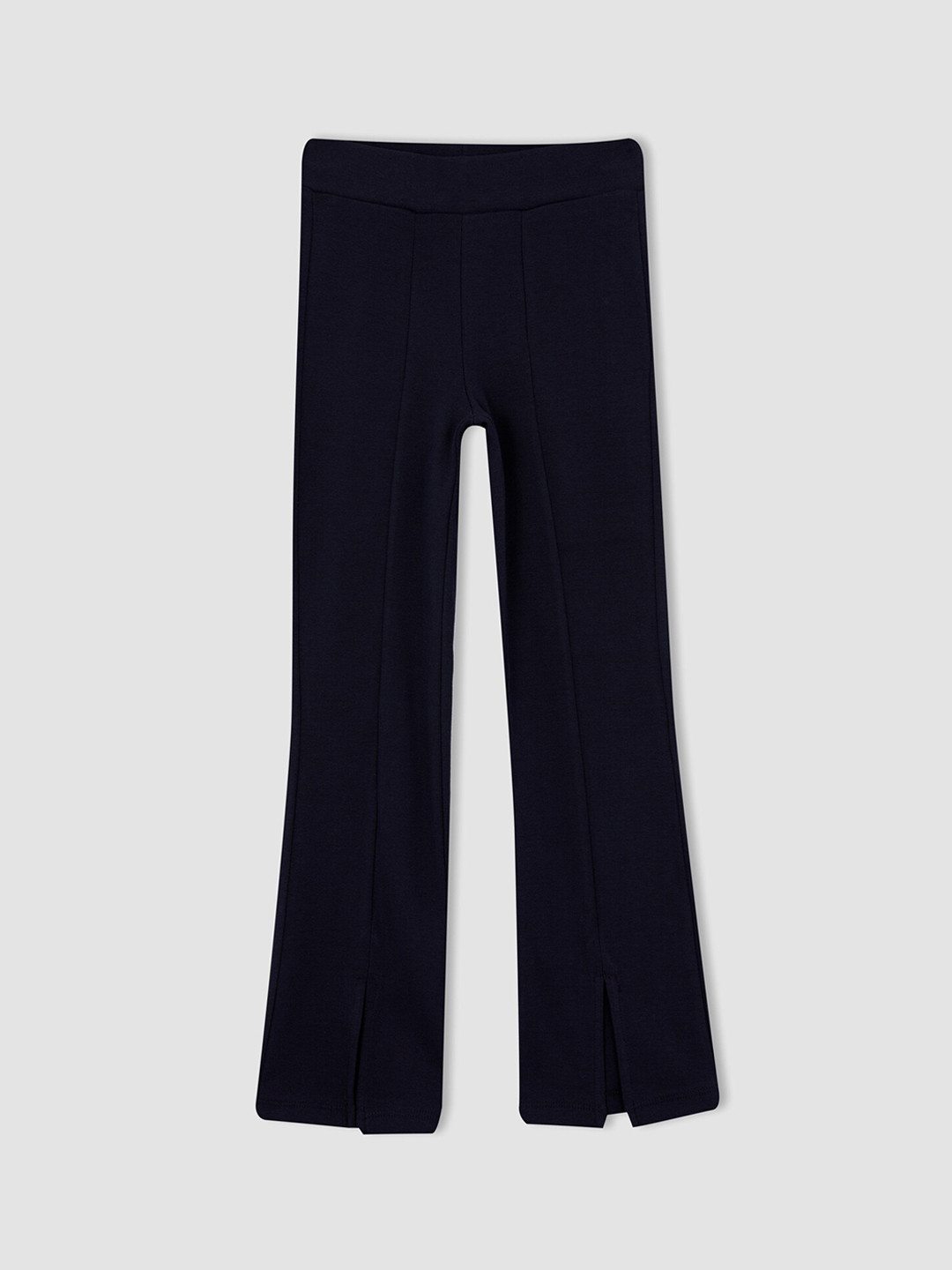 

DeFacto Girls Navy Blue Solid Slip On Pure Cotton Trouser