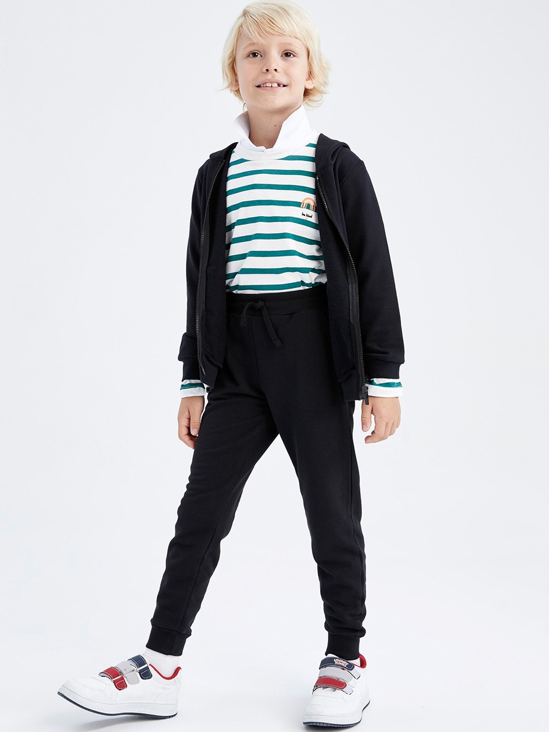 

DeFacto Boys Black Joggers Trousers