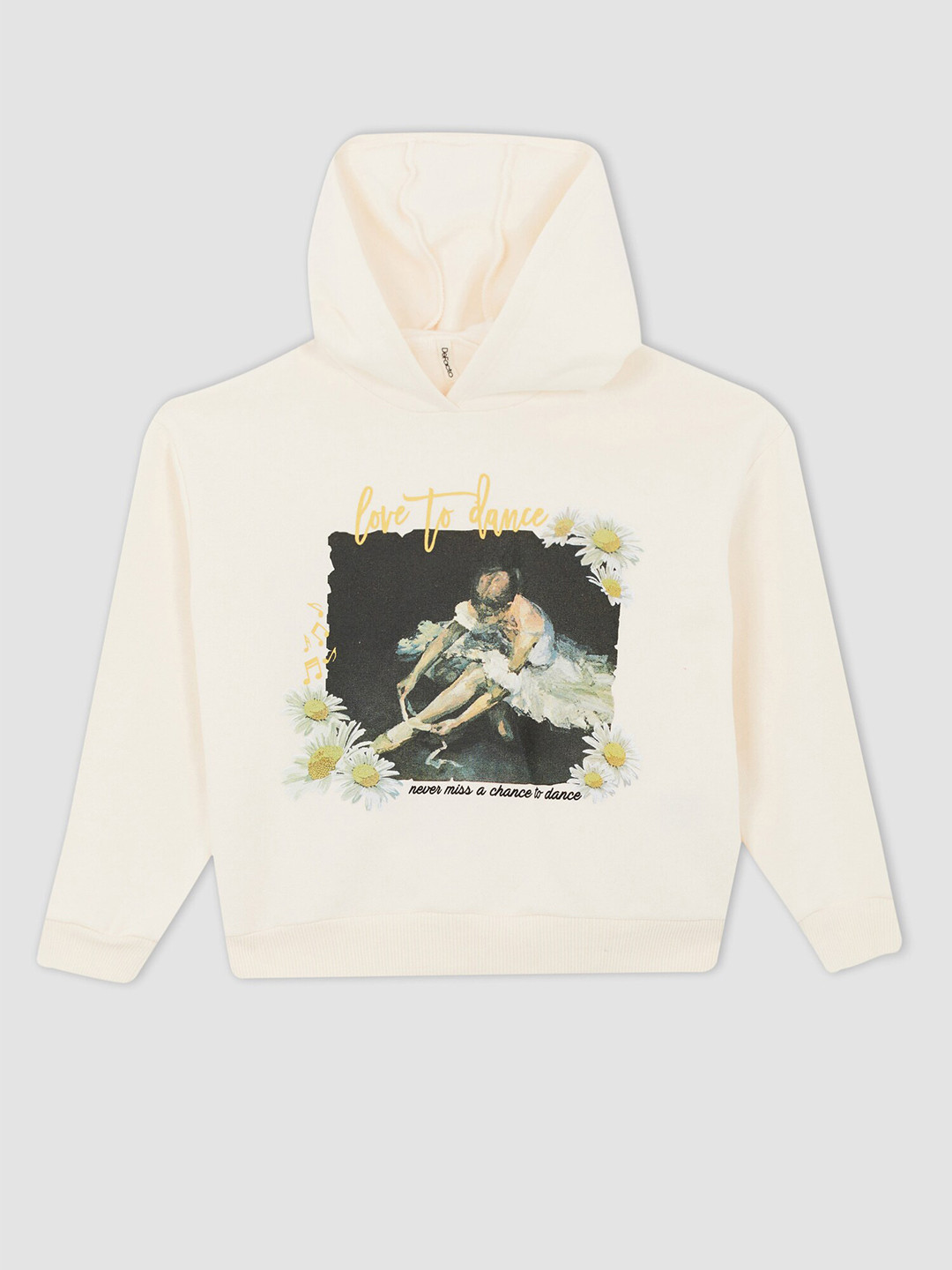 

DeFacto Girls Beige Printed Sweatshirt