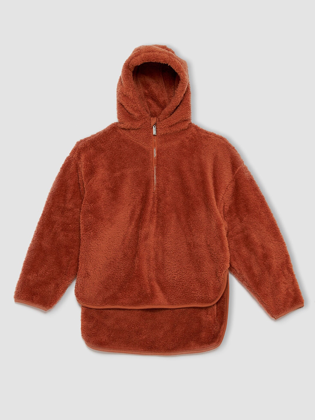 

DeFacto Girls Orange Hooded Pullover Sweatshirt
