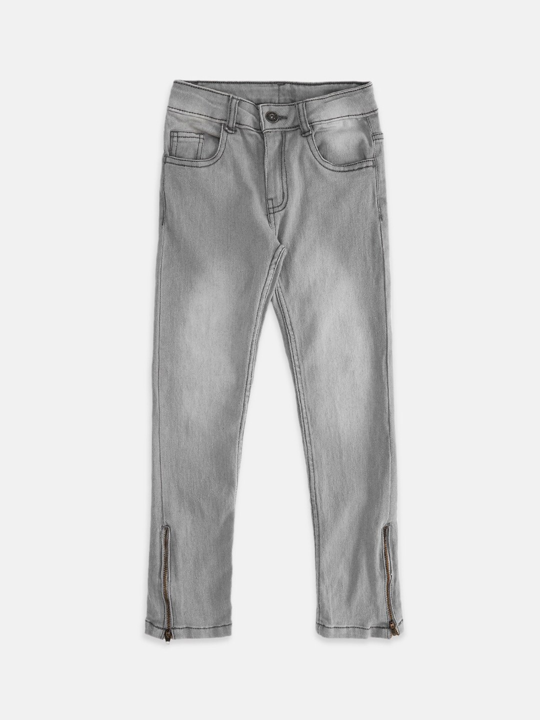 

Pantaloons Junior Girls Grey Heavy Fade Jeans