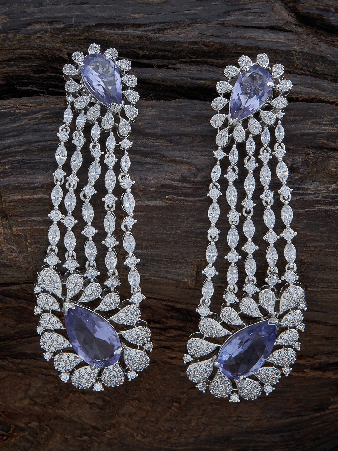 

Kushal's Fashion Jewellery Women Lavender Contemporary Drop Earrings