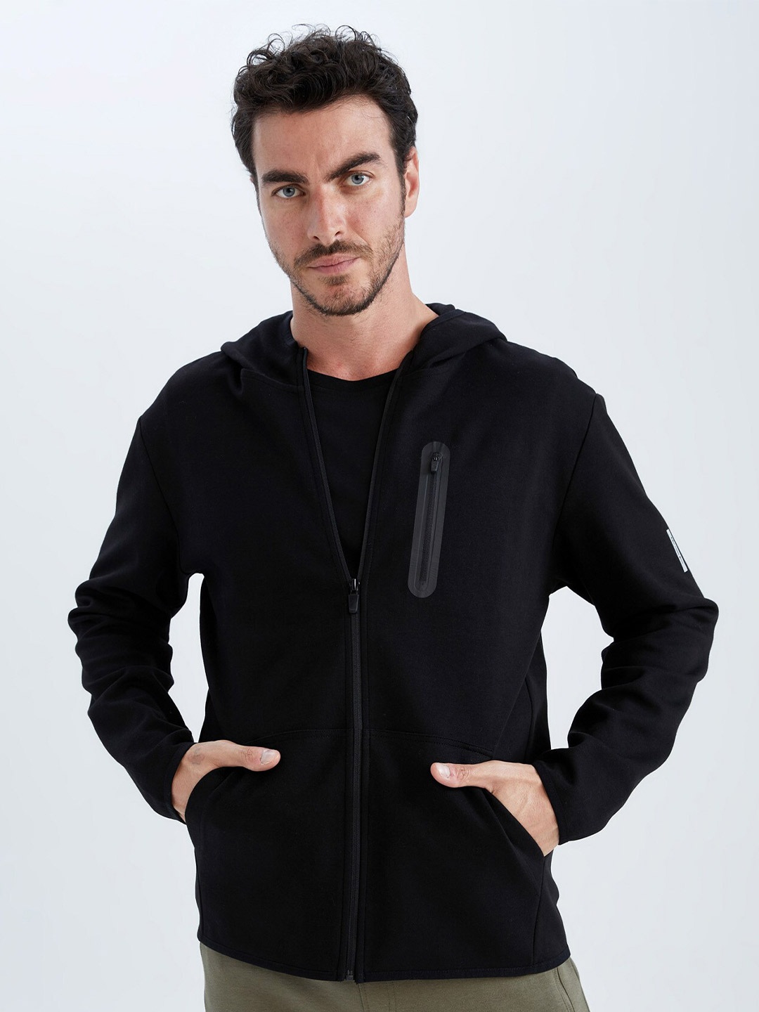

DeFacto Men Black Cardigan Sweaters