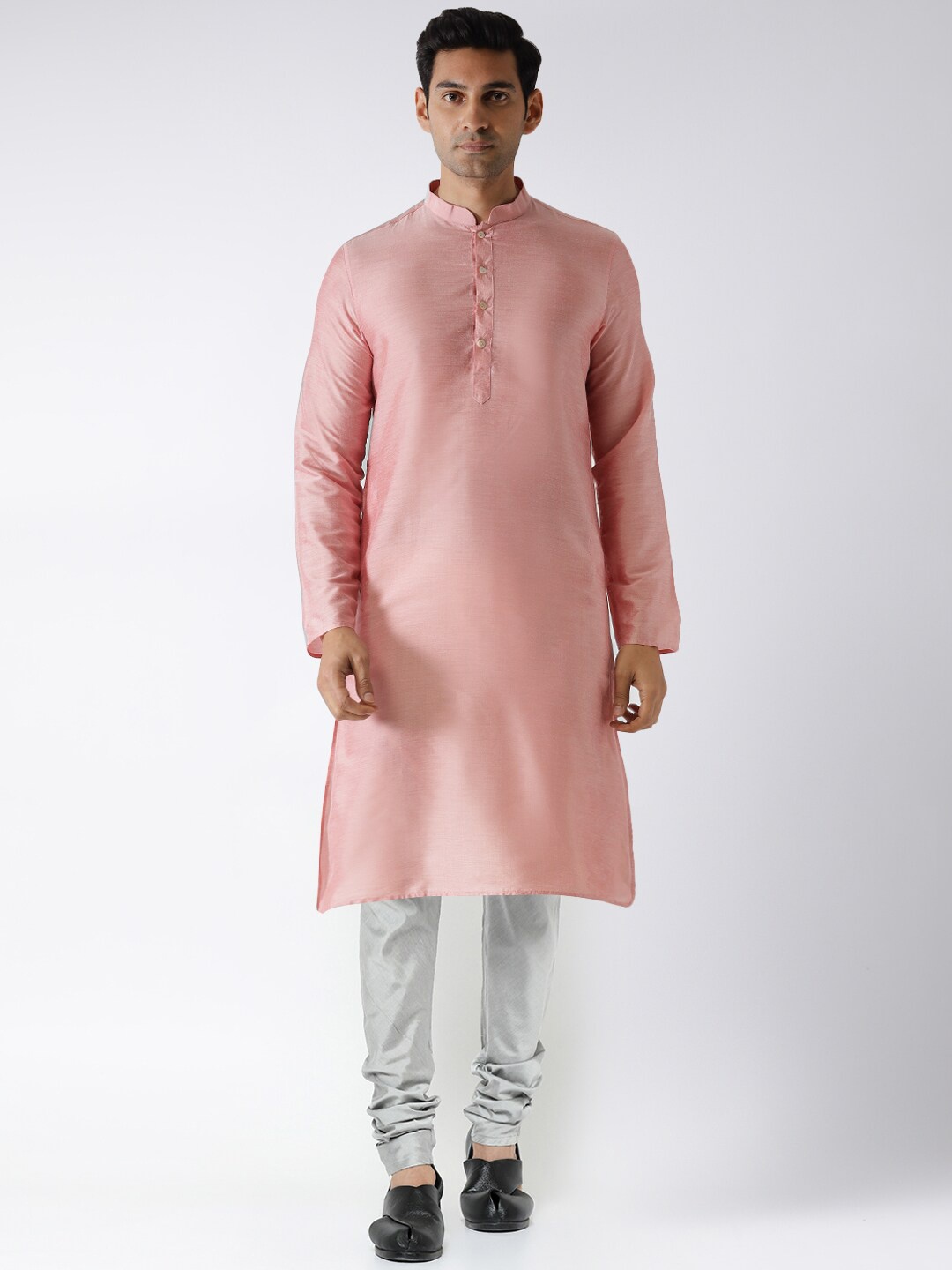 

KISAH Men Pink Kurta with Churidar