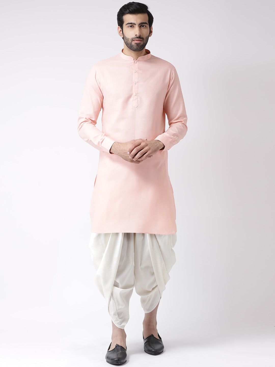 

KISAH Men Pink Kurta with Dhoti Pants