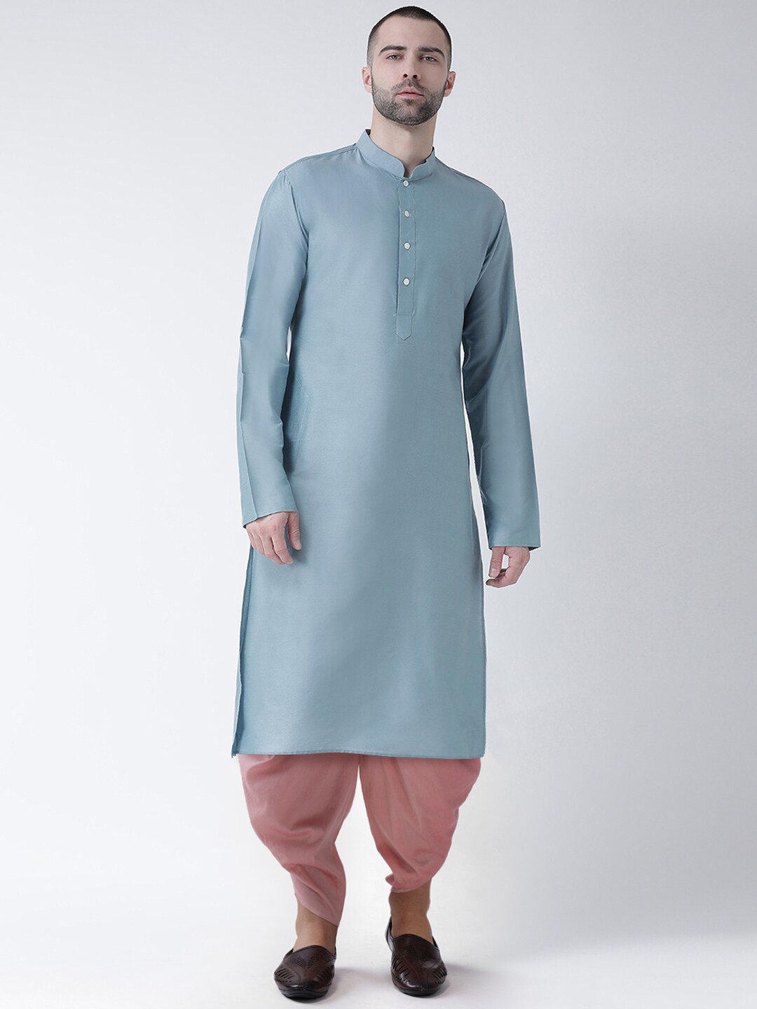 

KISAH Men Blue Kurta with Dhoti Pants