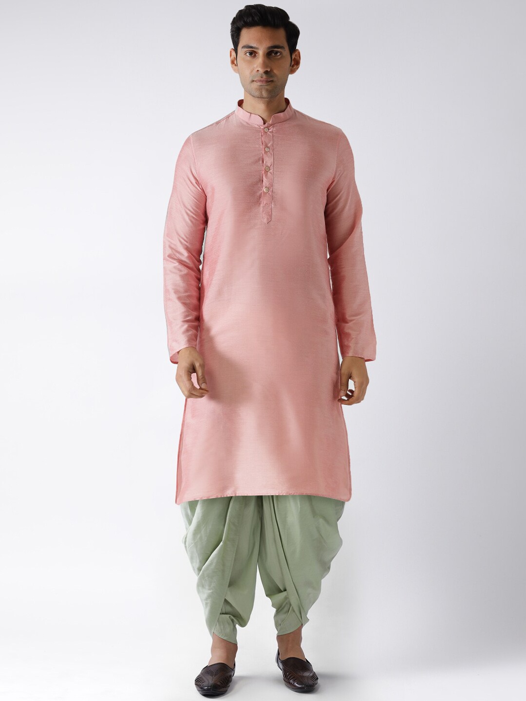 

KISAH Men Pink Kurta with Dhoti Pants