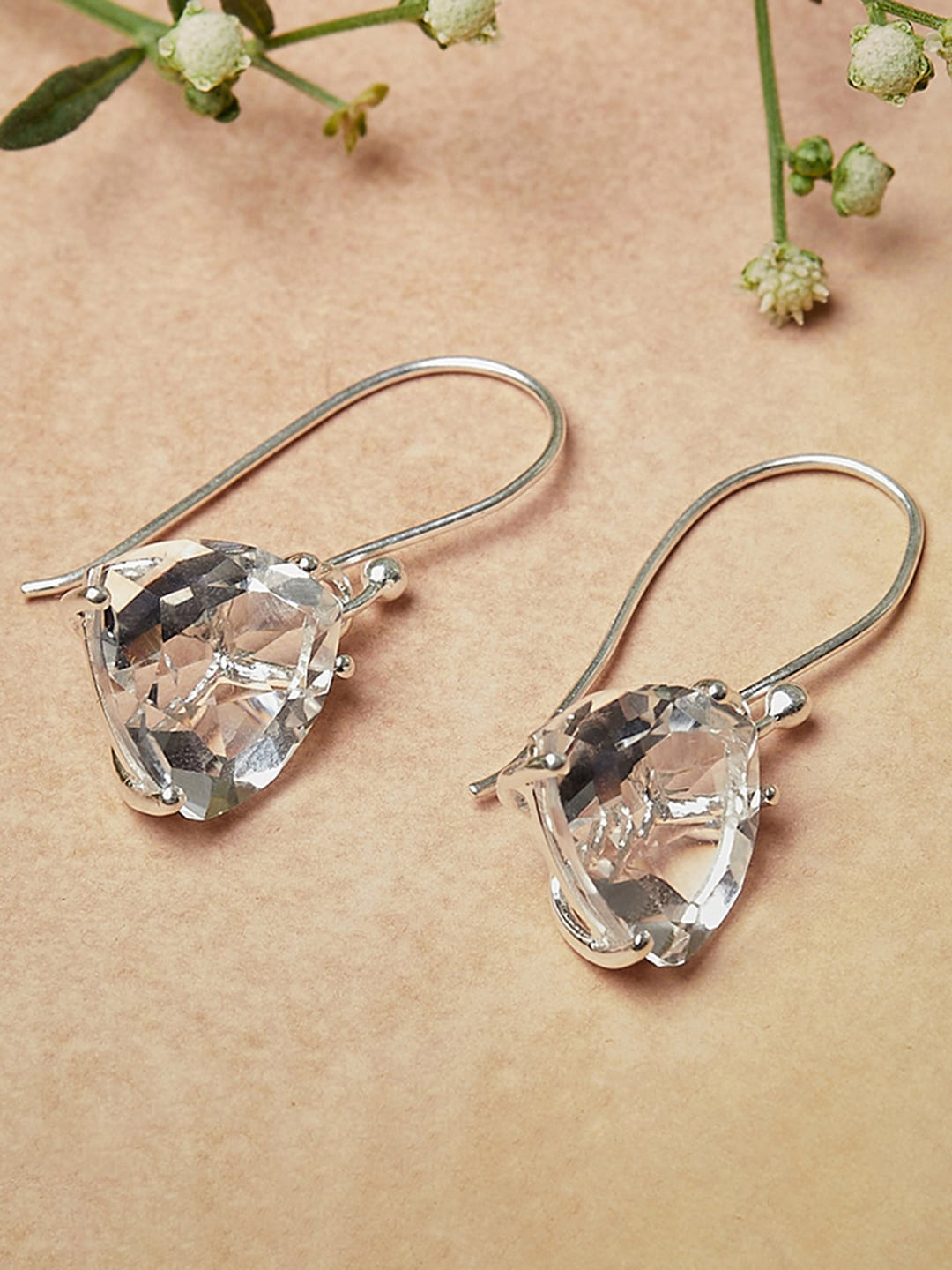 

Studio Voylla Women 925 Sterling Silver Contemporary Drop Earrings