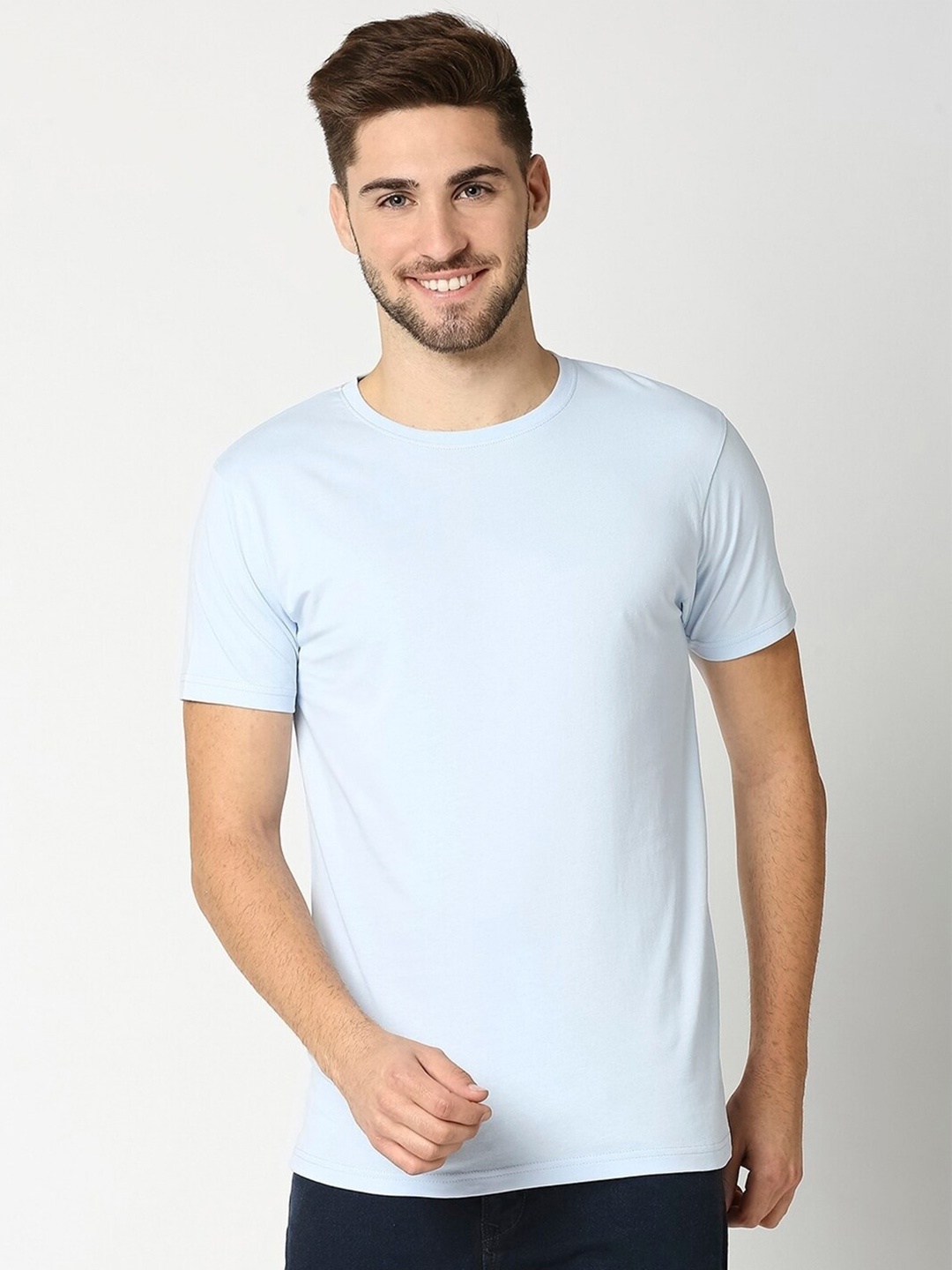 

Bewakoof Men Blue Short Sleeve T-shirt