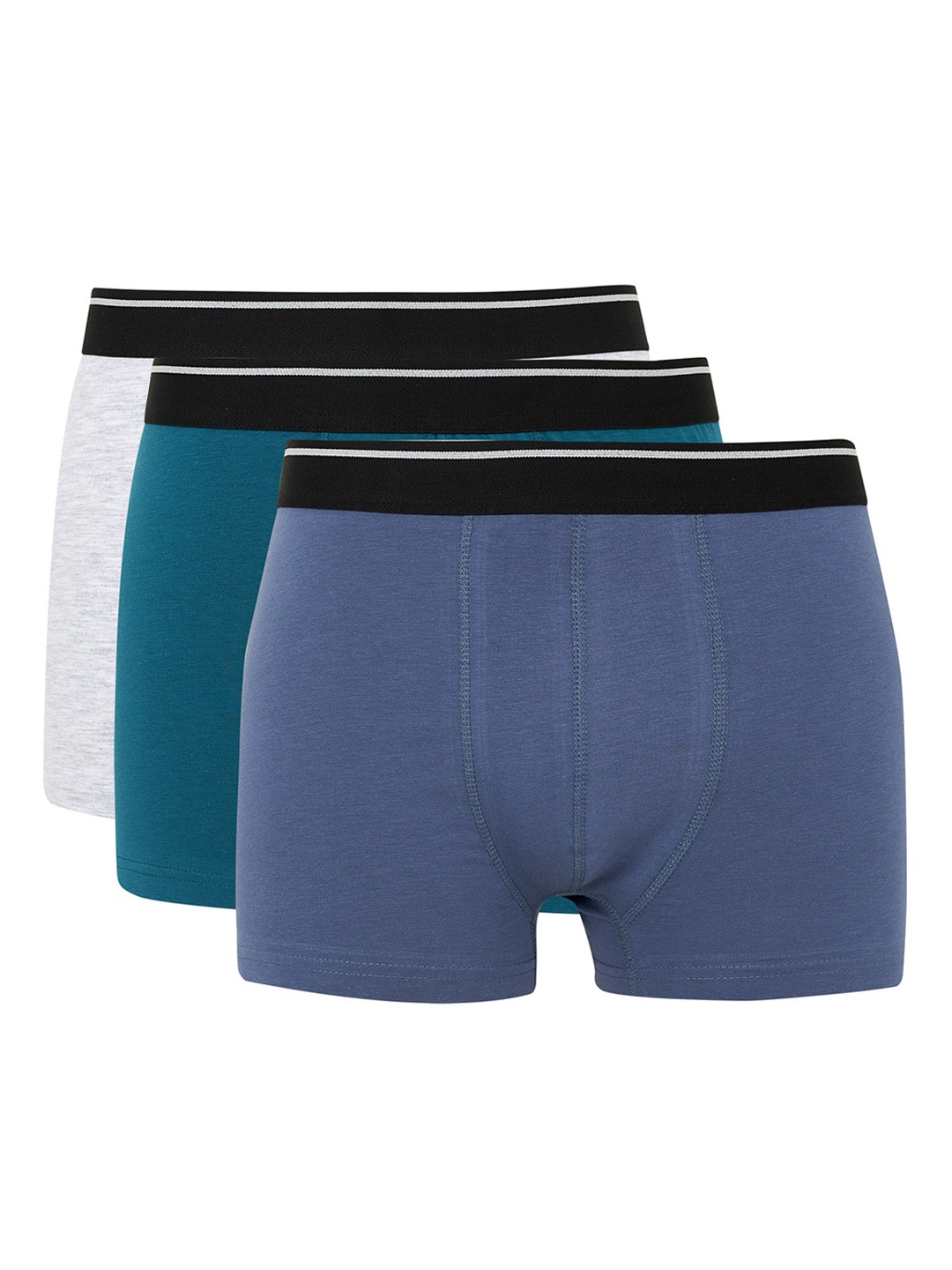 

DeFacto Men Set Of 3 Blue & White Solid Trunks 231278585-GN441