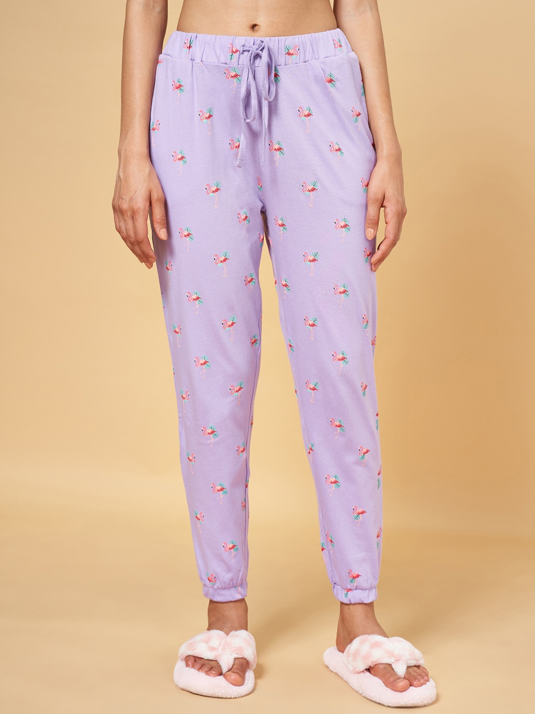 

People Women Printed Lounge Pant, Lavender