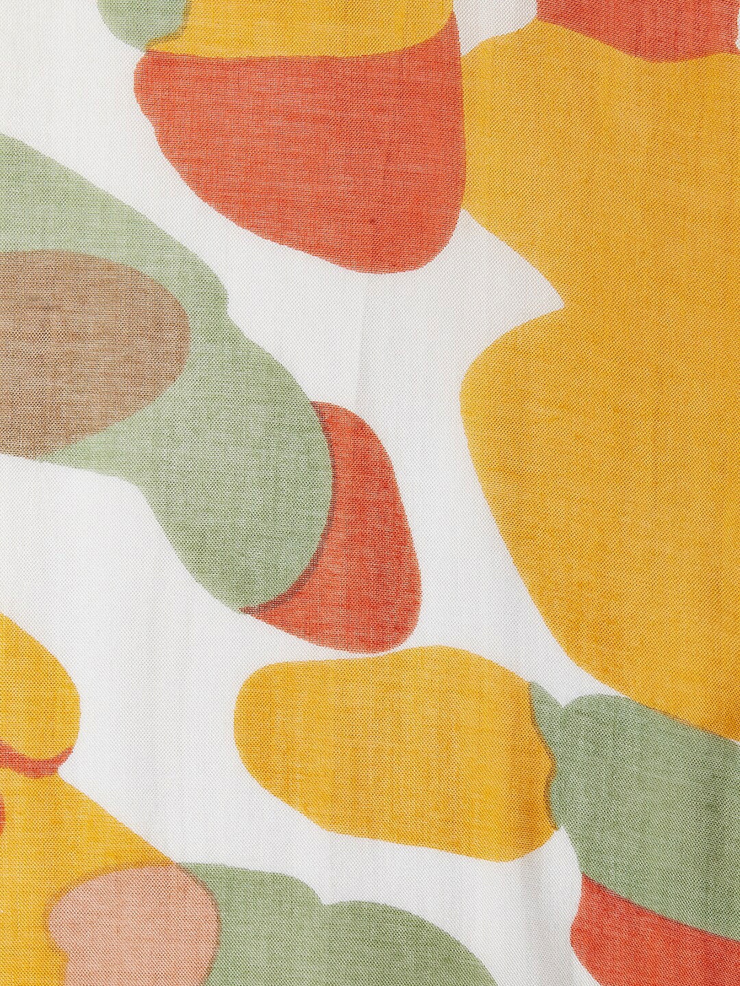 

Honey by Pantaloons Women Green & Yellow Printed Scarf