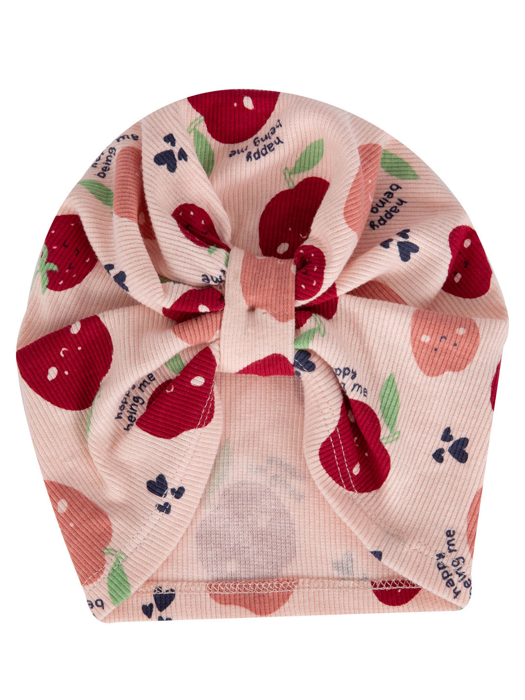 

DeFacto Girls Pink & Maroon Printed Beanie
