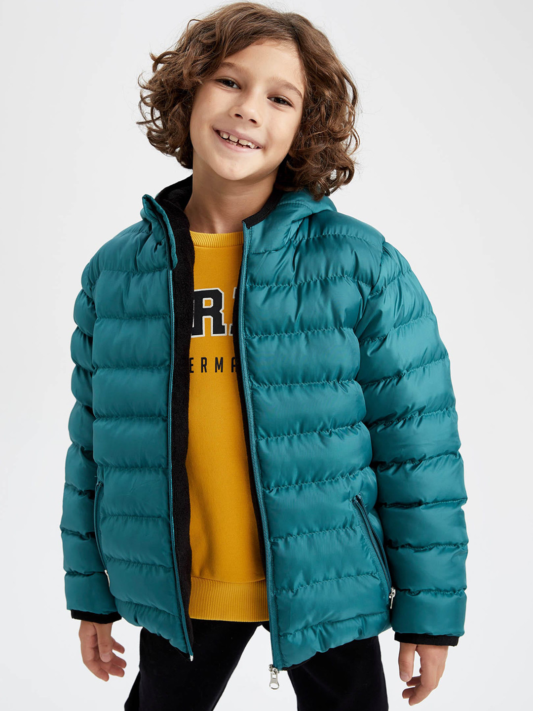

DeFacto Boys Teal Puffer Jacket