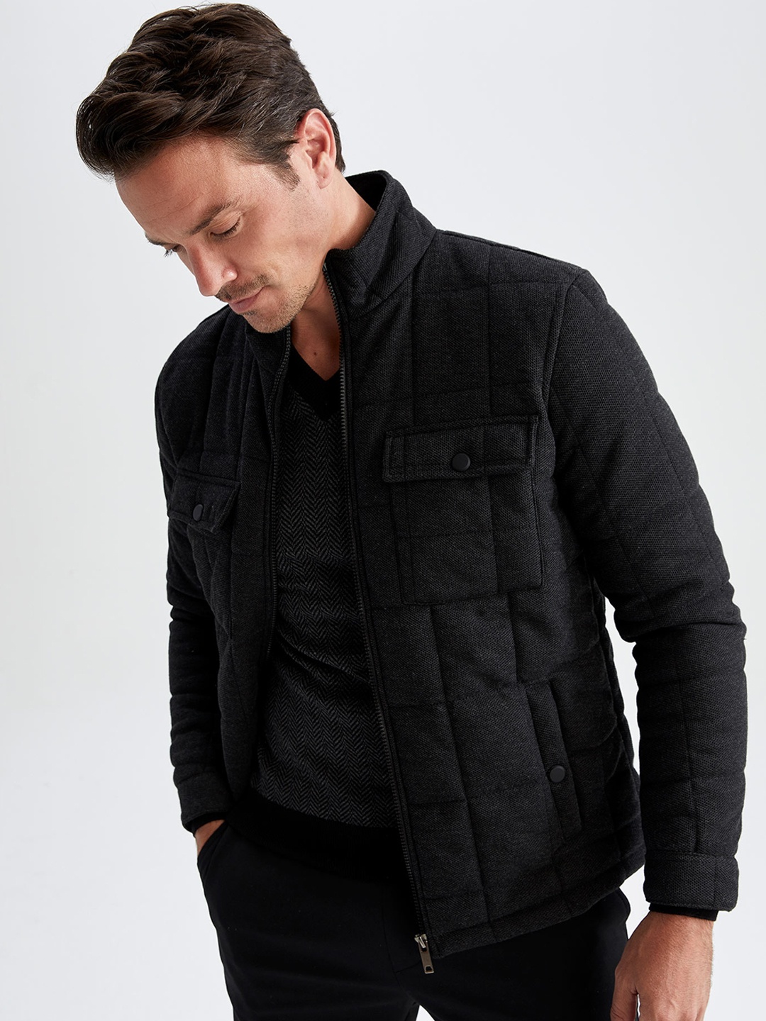 

DeFacto Men Black Tailored Jacket