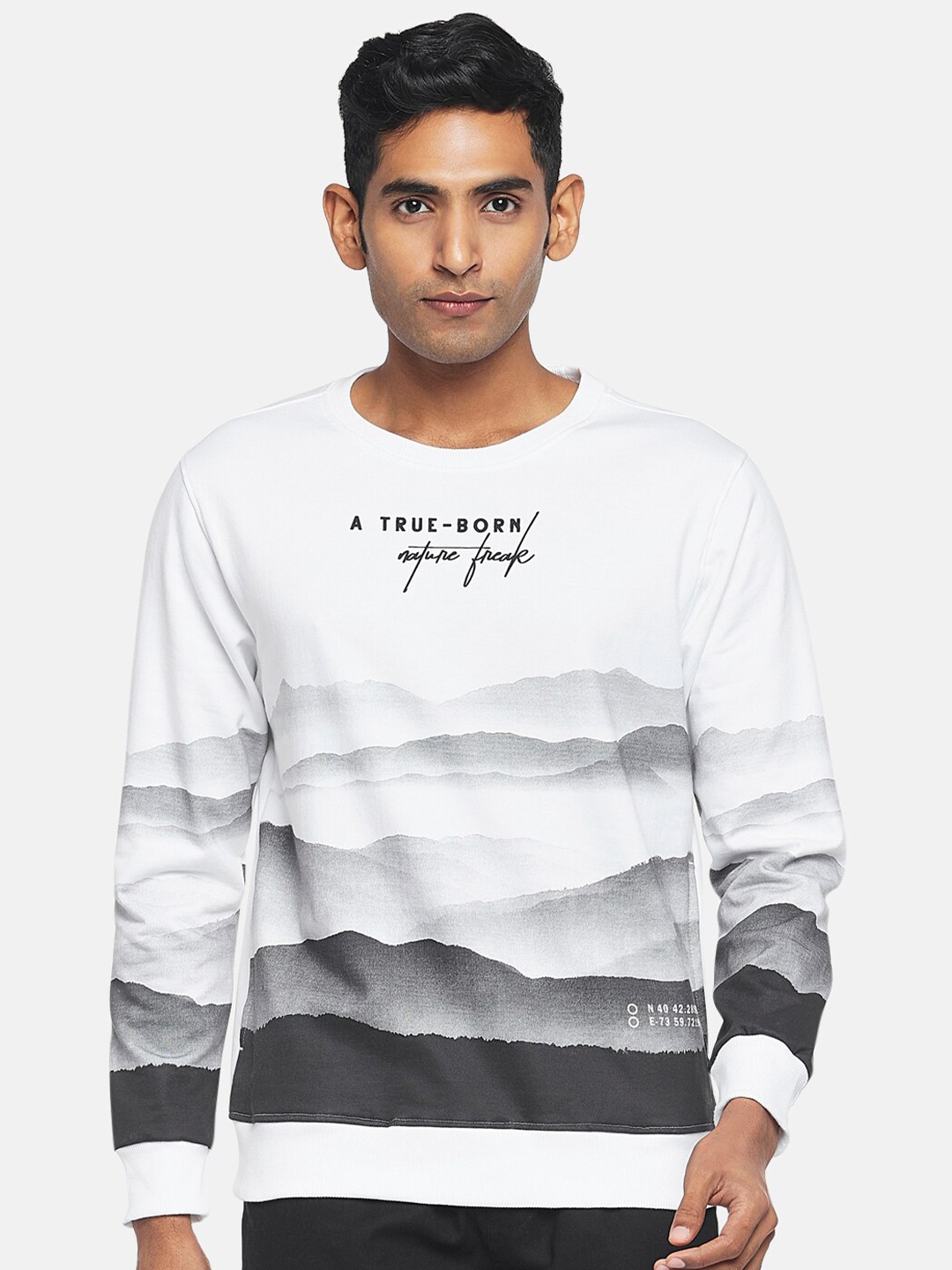 

Urban Ranger by pantaloons Men White Printed Sweatshirt
