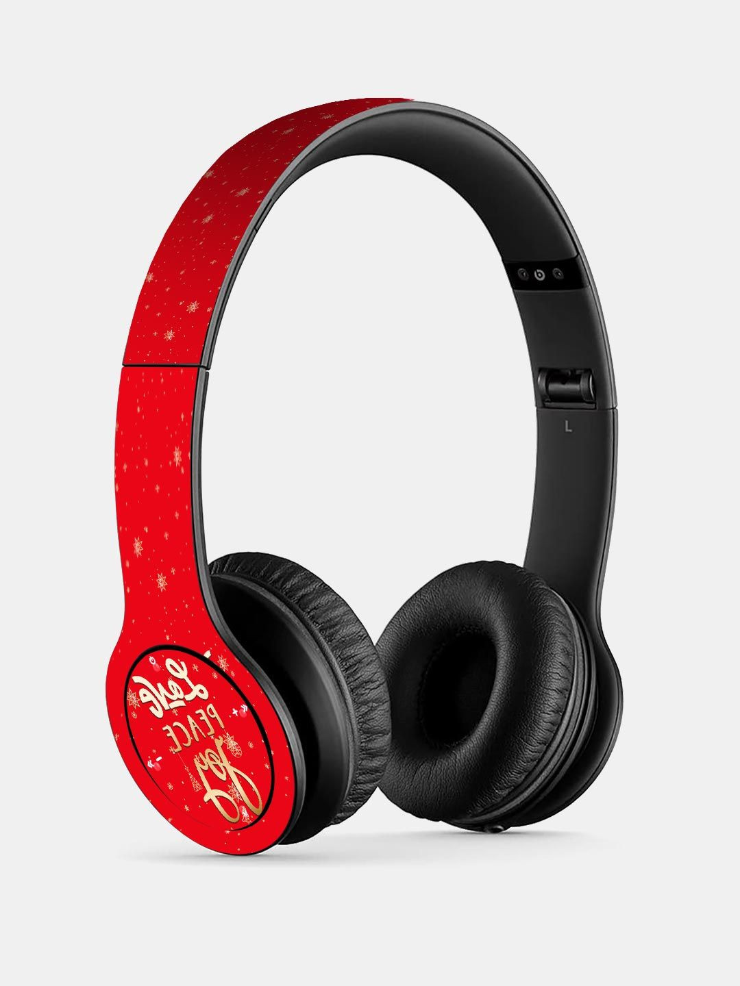 

macmerise Red Solid Christmas Love P47 Bluetooth Wireless On-Ear Headphones With Mic