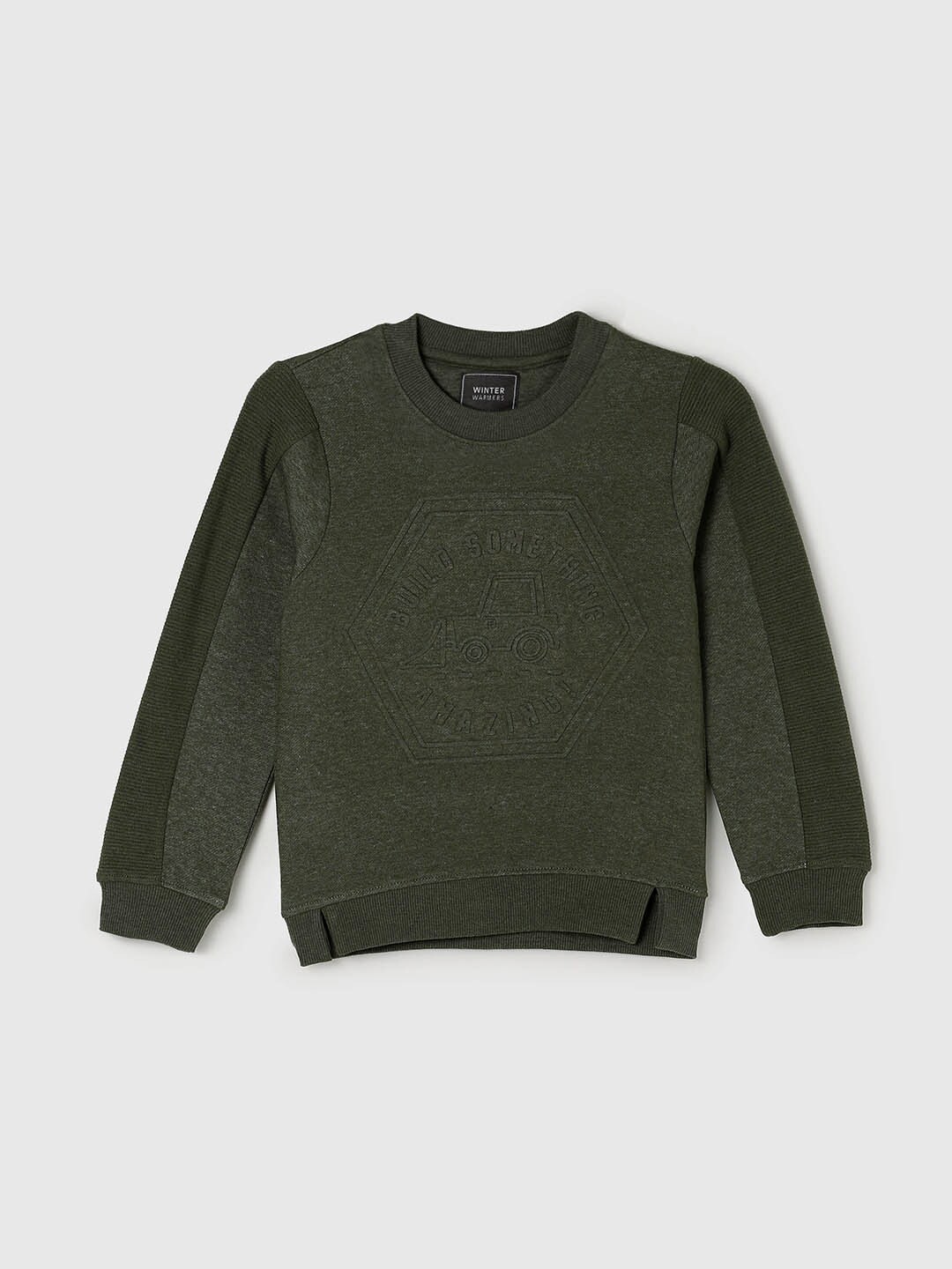 

max Boys Olive Green Sweatshirt