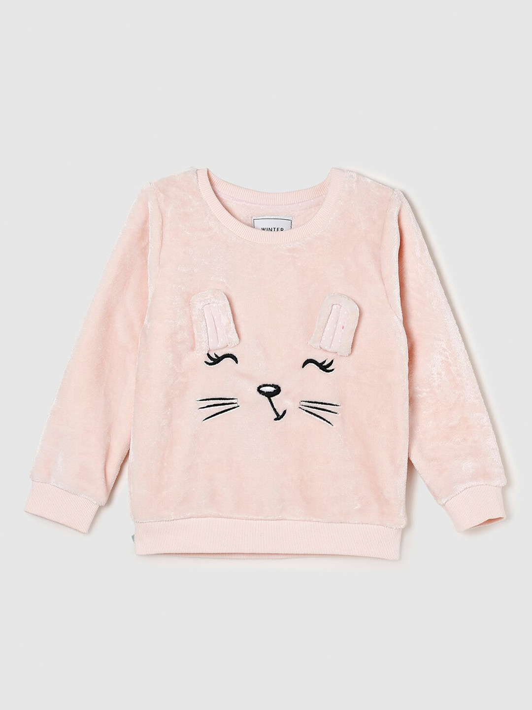 

max Girls Pink Printed Sweatshirt