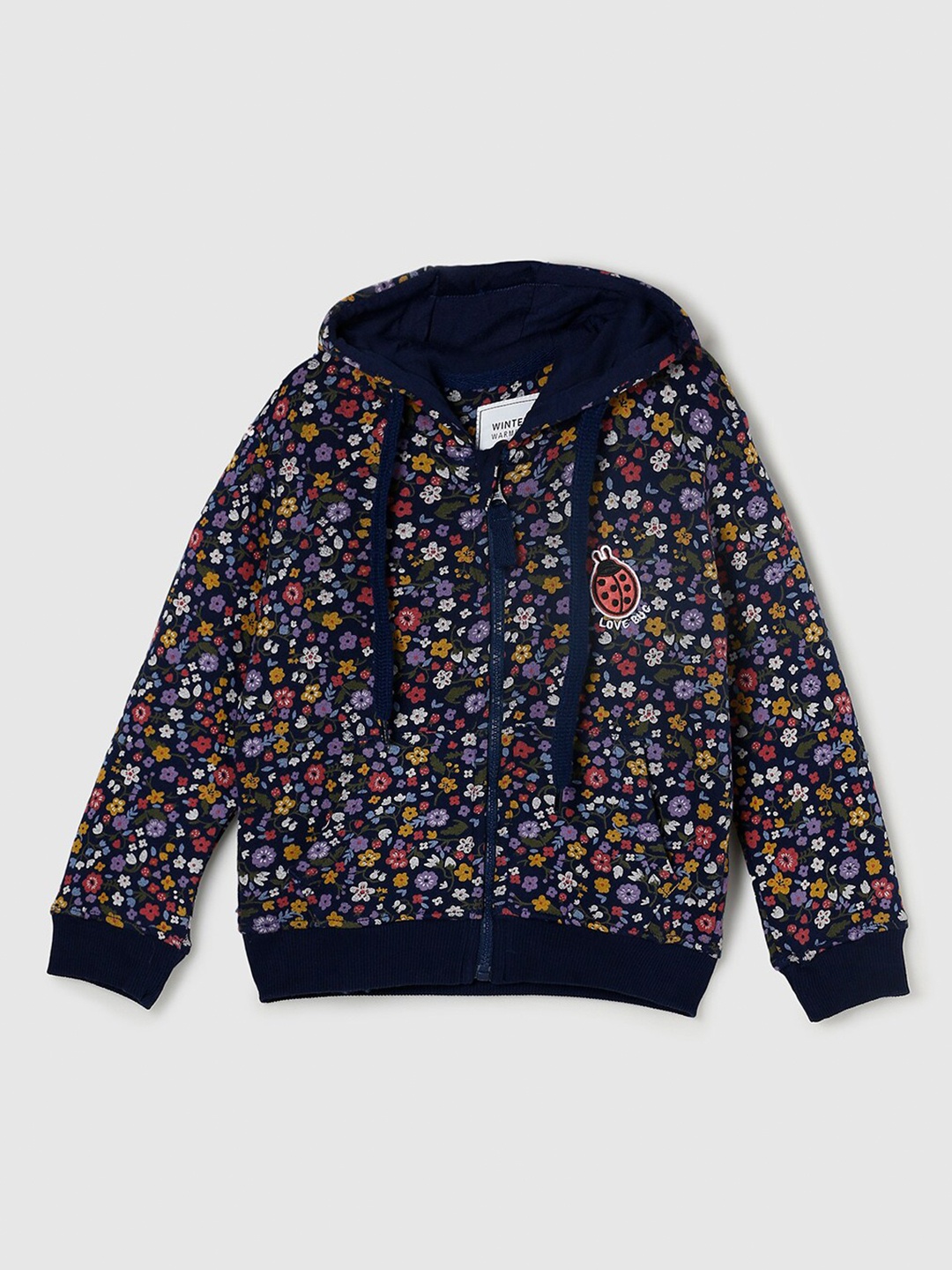 

max Girls Blue Printed Sweatshirt