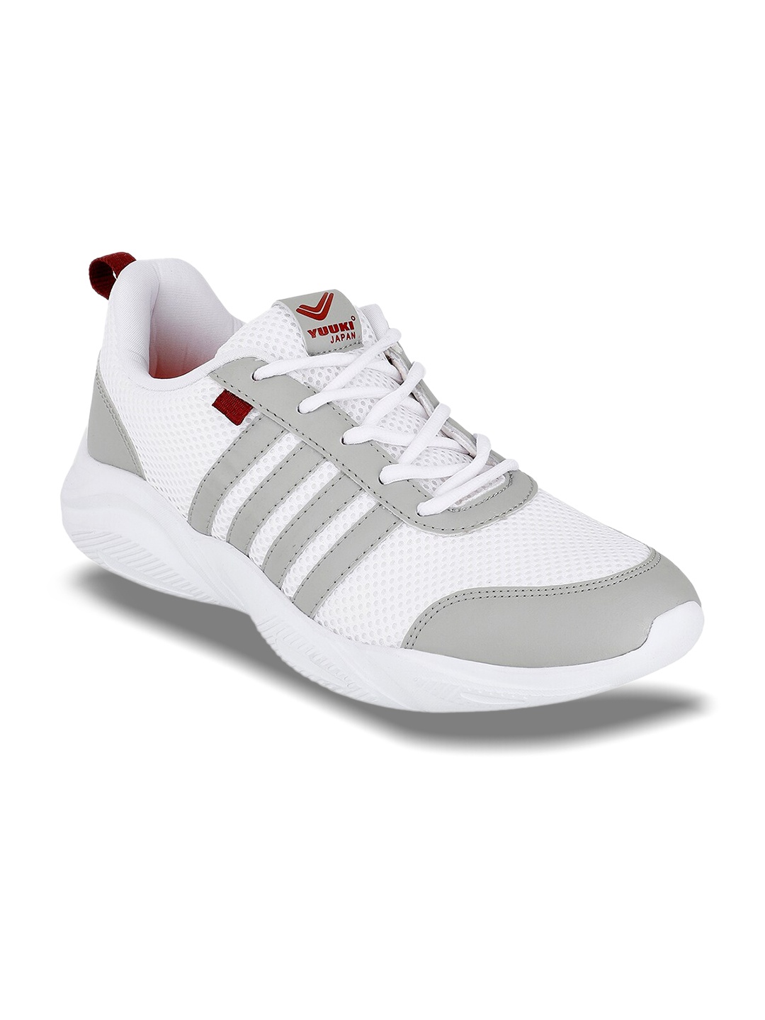 

Yuuki Men White Mesh Running Non-Marking Shoes