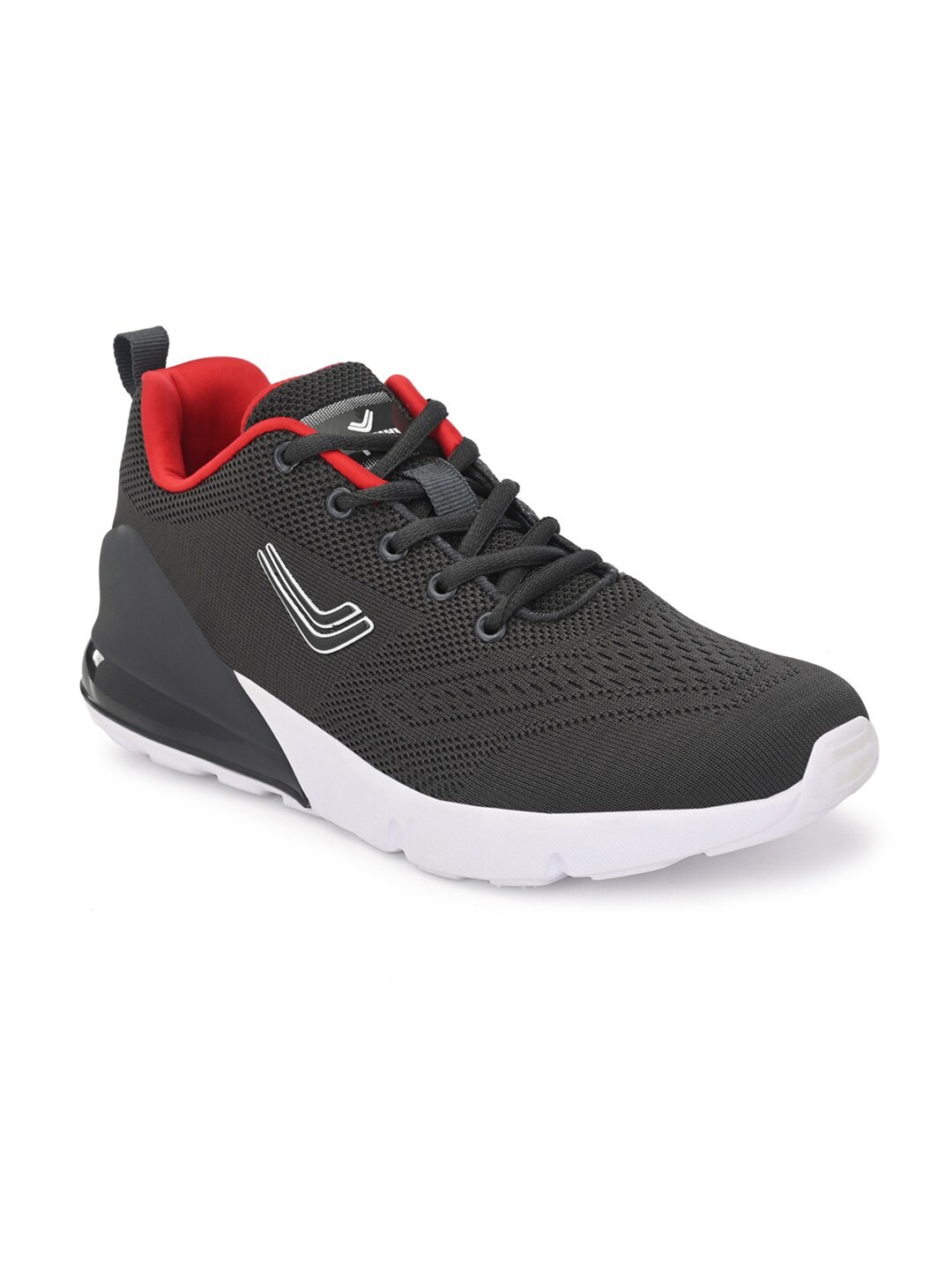 

Yuuki Men Grey & Red Mesh Running Non-Marking Shoes