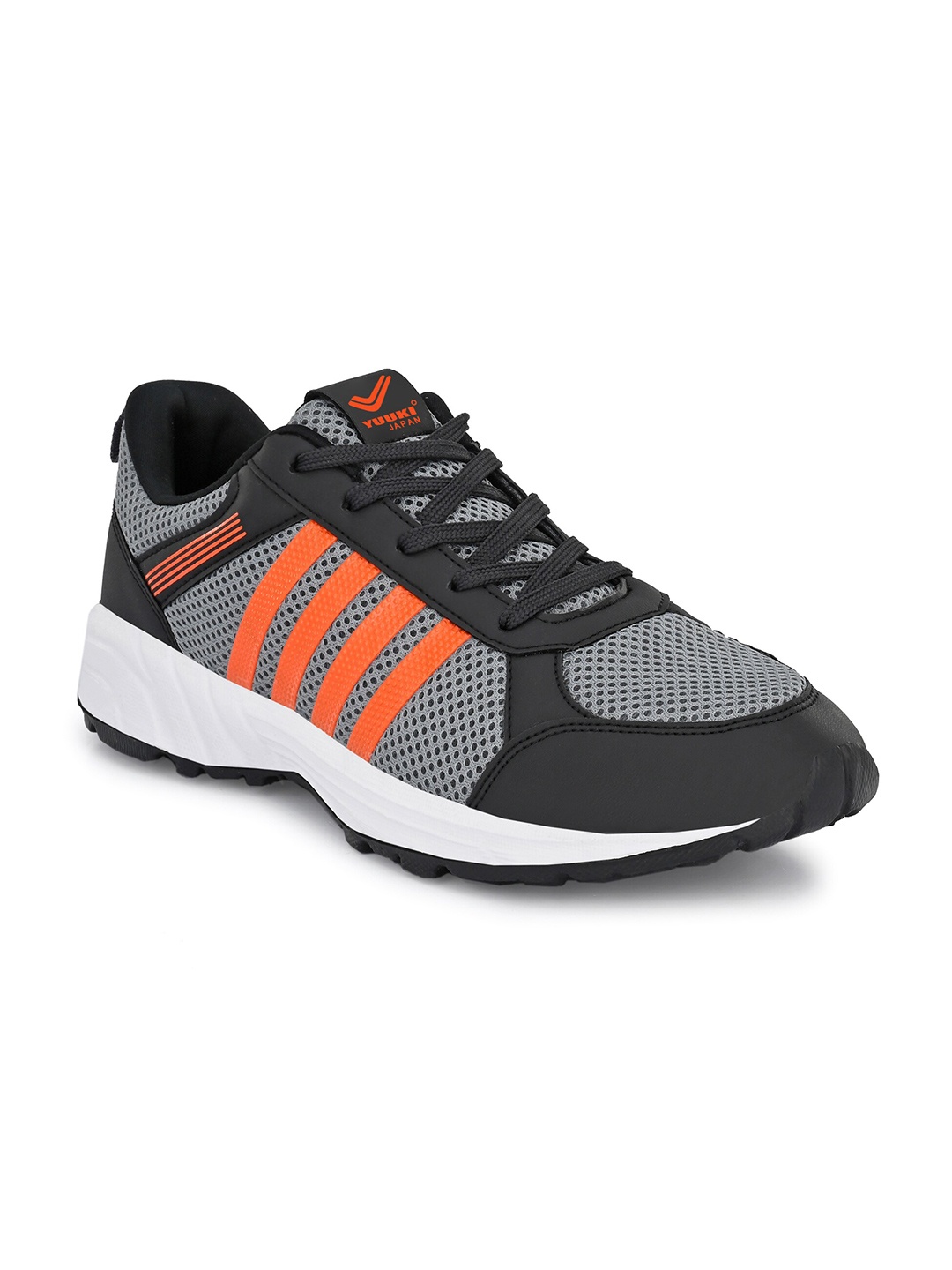 

Yuuki Men Grey Mesh Running Non-Marking Shoes