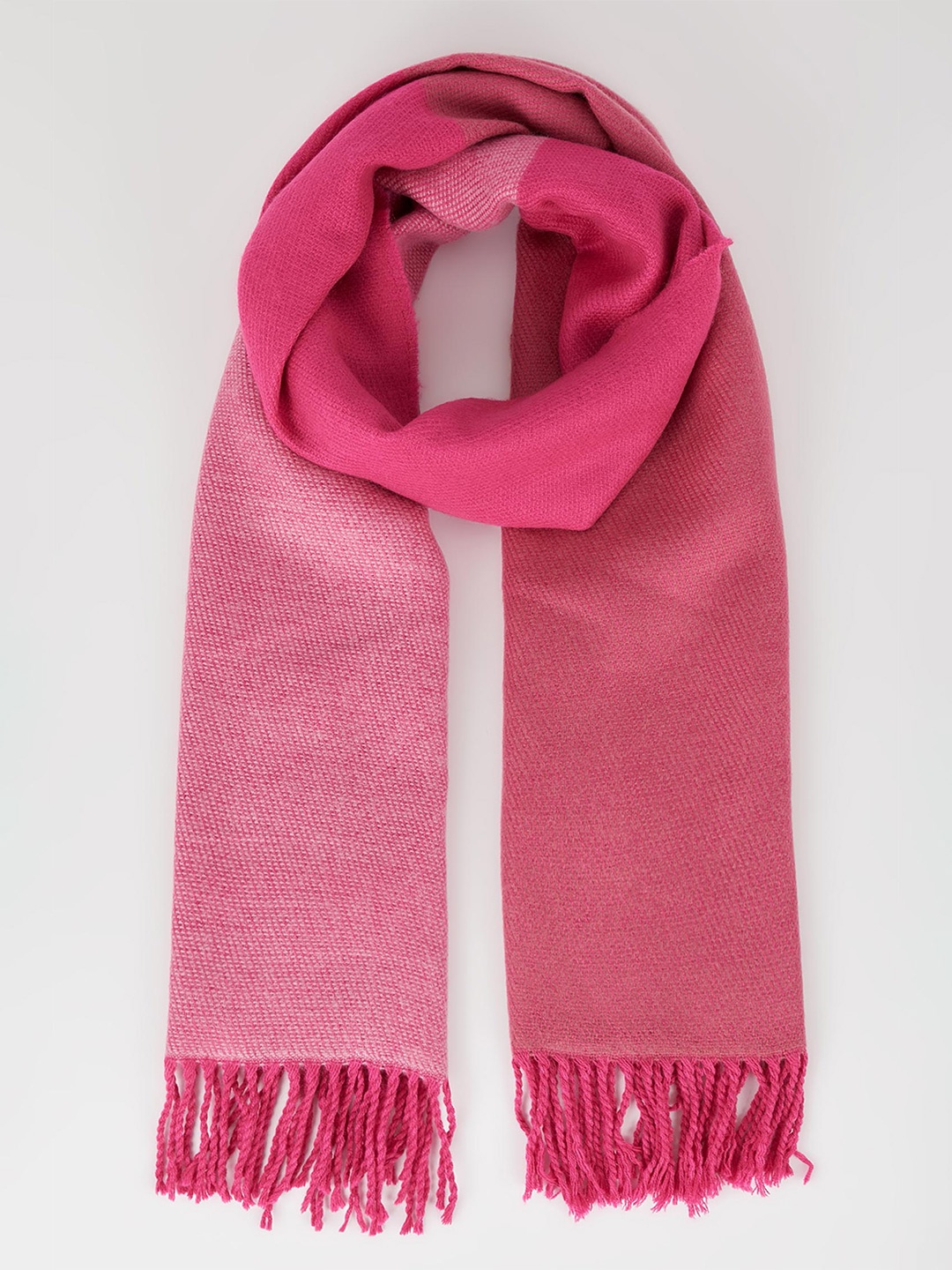 

DeFacto Women Pink Solid Acrylic Scarf