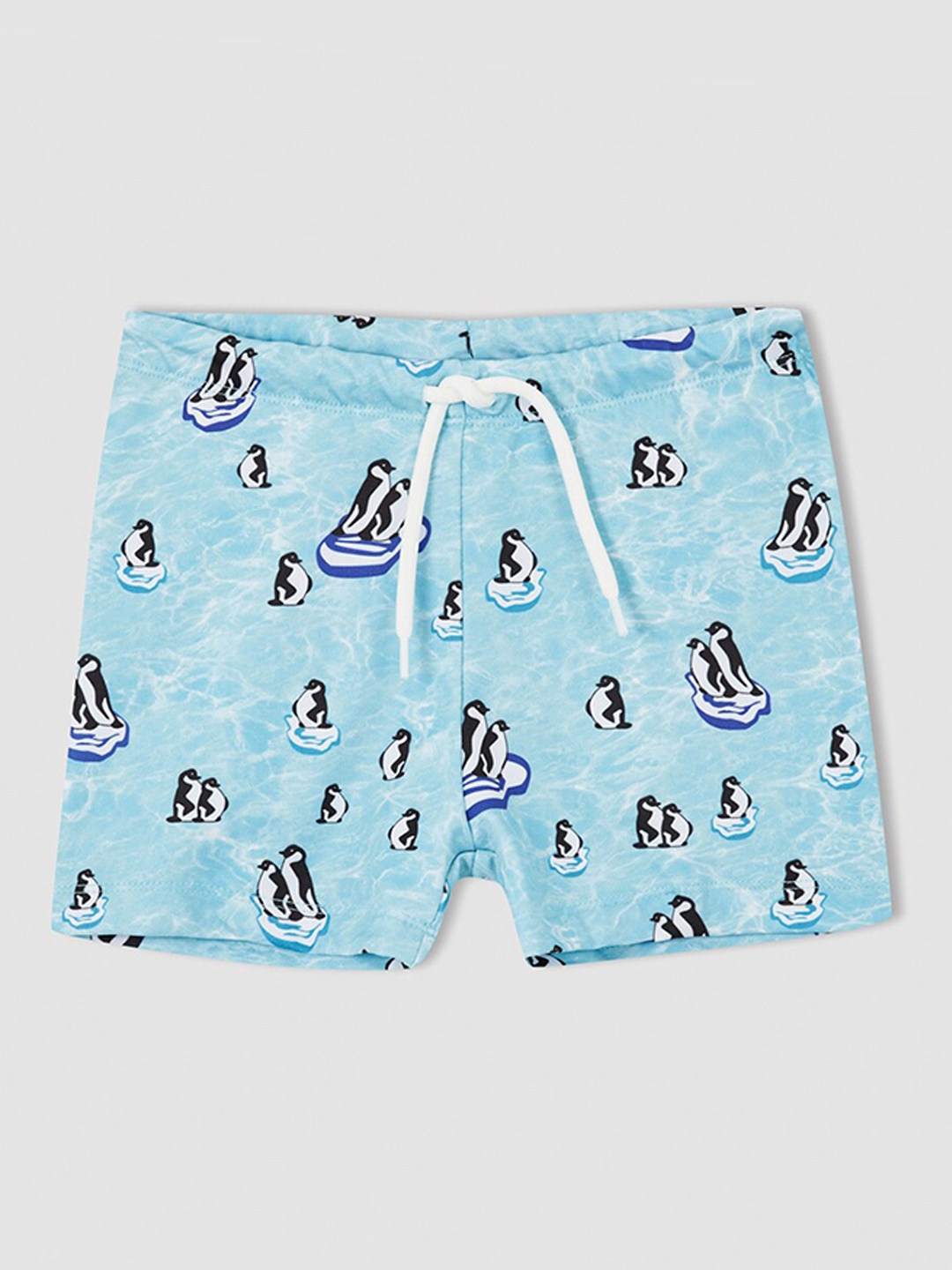 

DeFacto Boys Blue & Black Conversational Printed Shorts