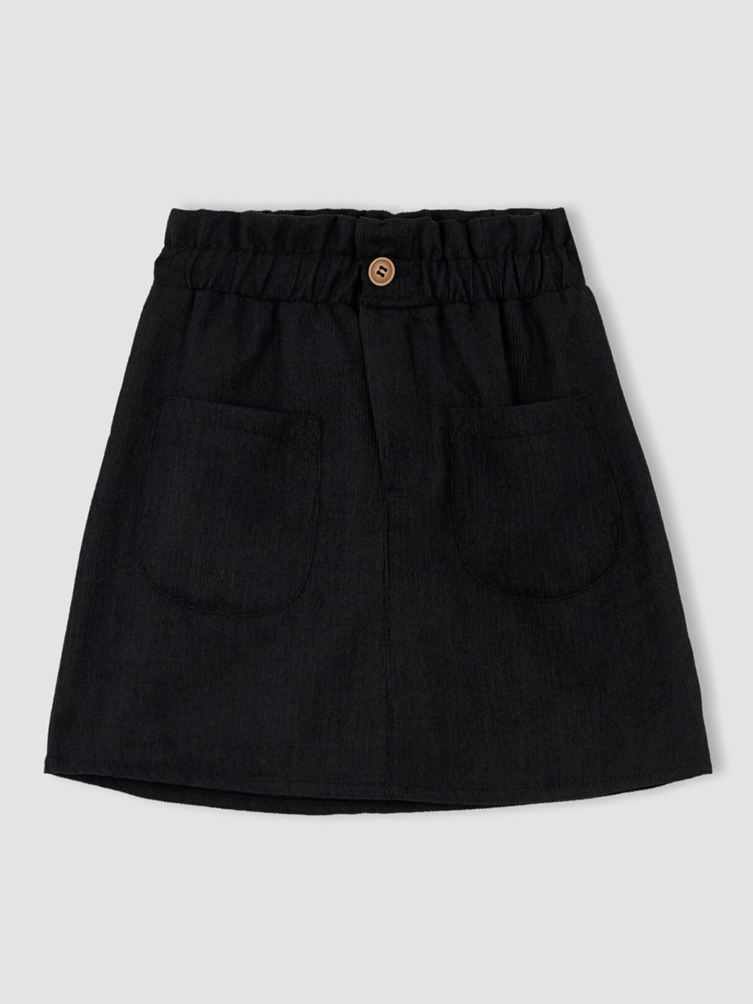 

DeFacto Girls Black Solid Mini A-Line Skirt