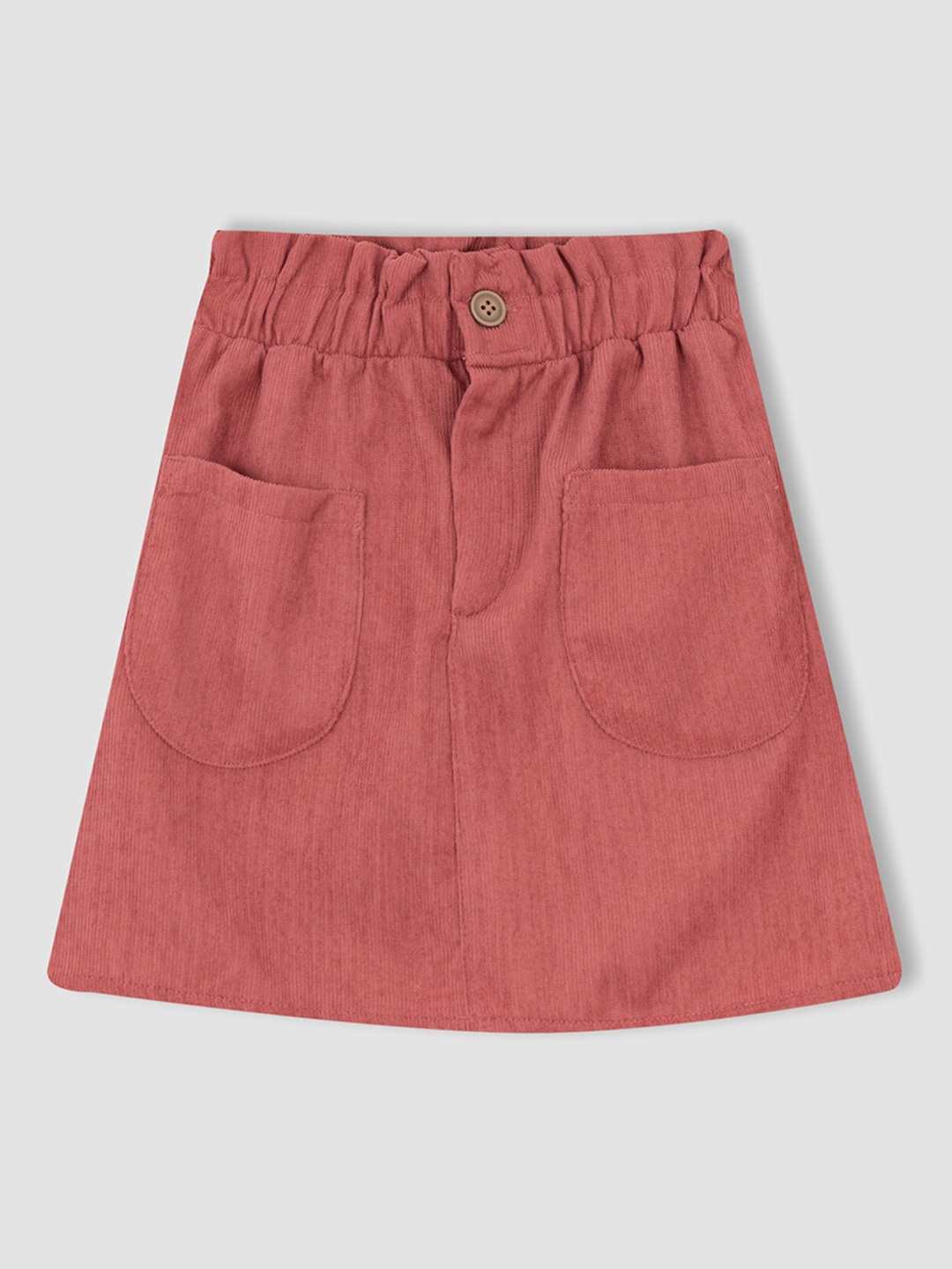 

DeFacto Girls Brown Solid Mini Skirt