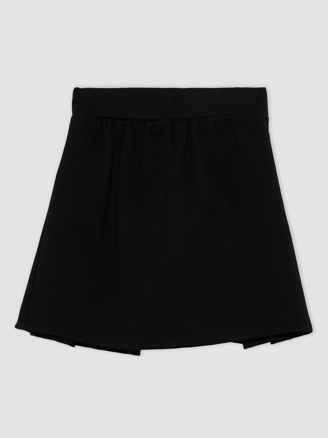 

DeFacto Girls Black Solid A-Line Mini Skirt