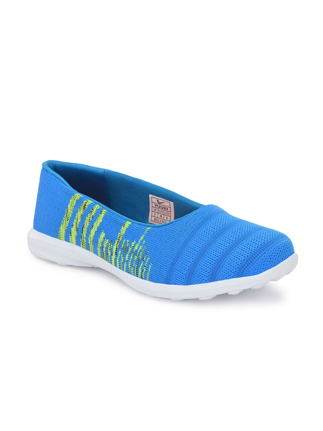 

Yuuki Women Blue Mesh Walking Non-Marking Shoes