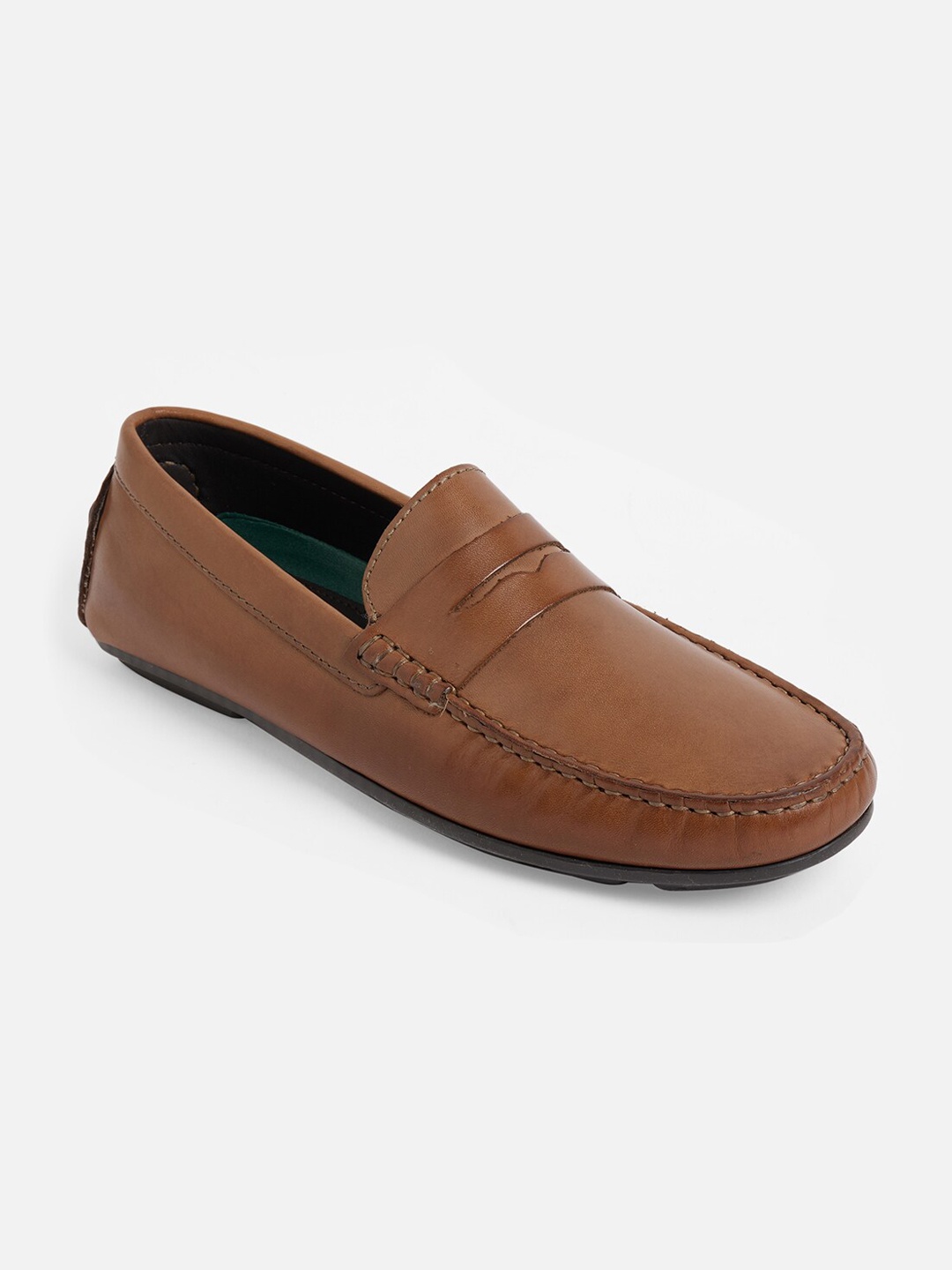 

ALDO Men Brown Leather Loafers