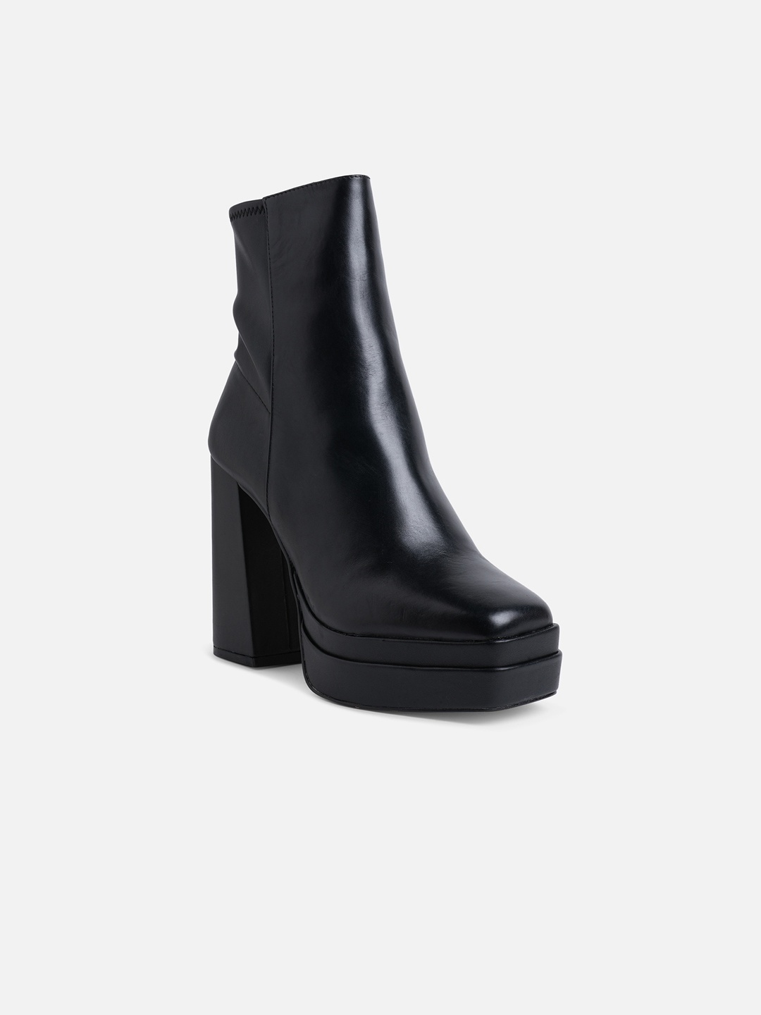 

ALDO Women Black Heeled Chunky Boots