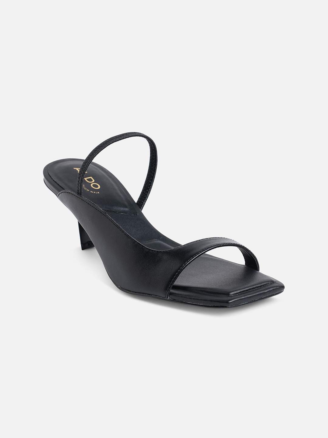 

ALDO Women Black Solid Kitten Sandals