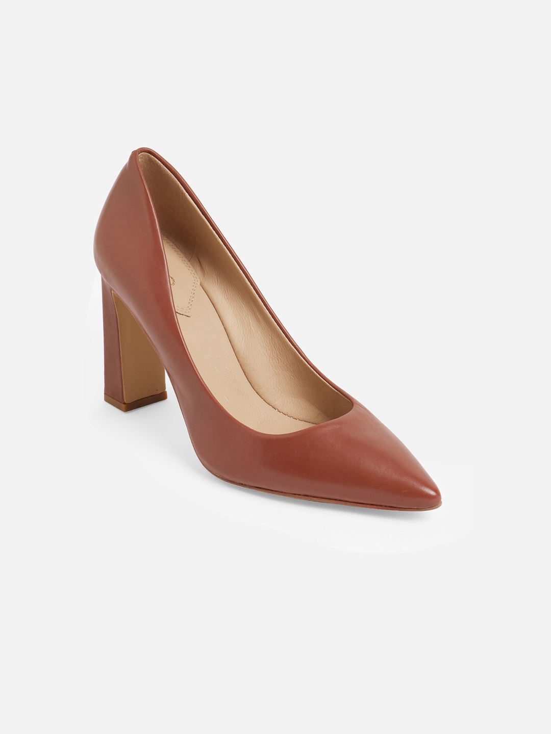 

ALDO Women Brown Party Block Pumps