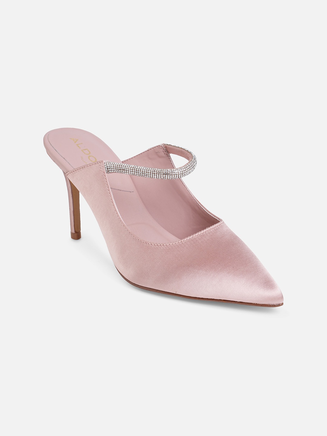 

ALDO Pink Embellished PU Party Stiletto Pumps