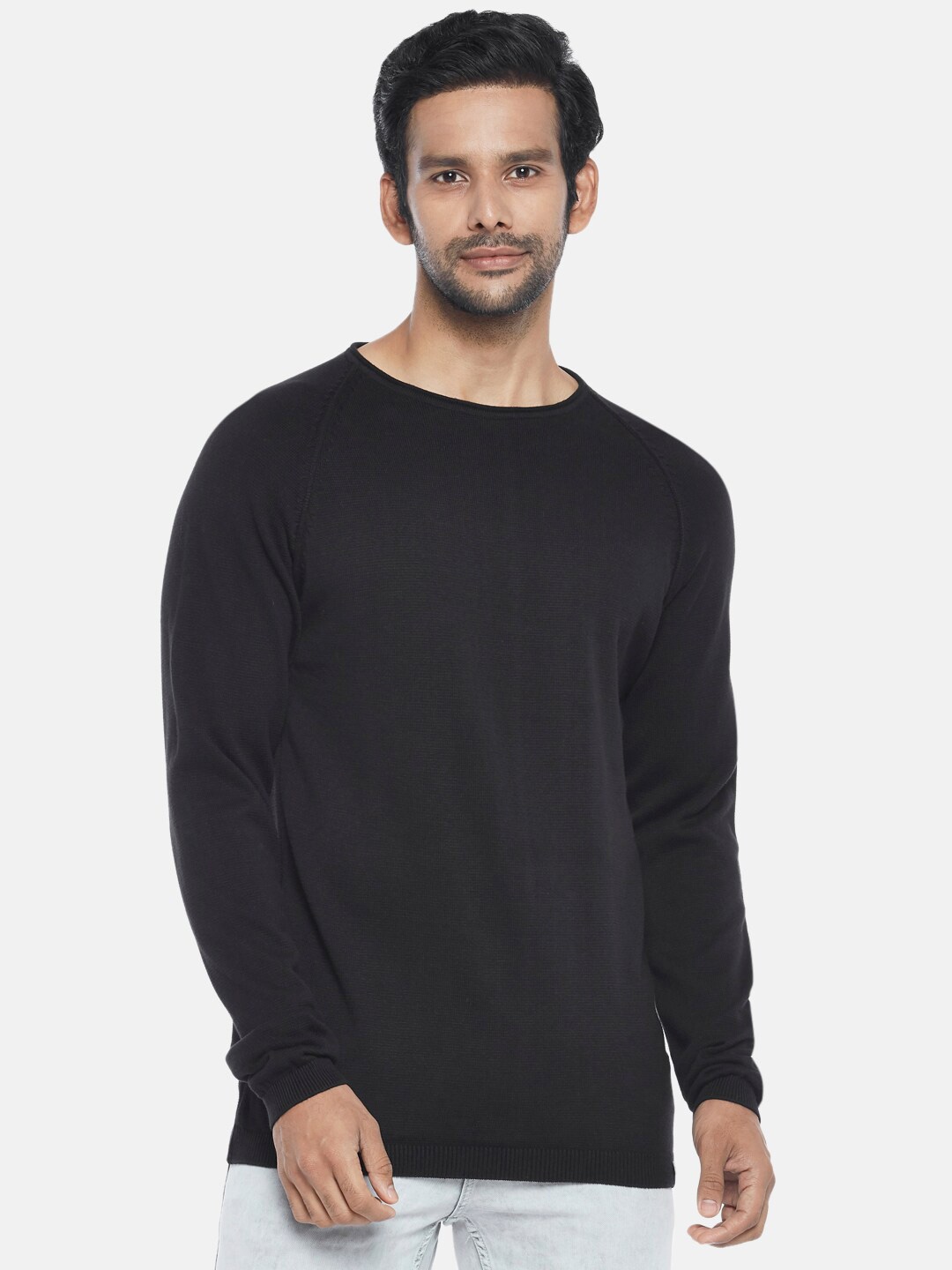 

People Men Black Long Sleeve T-shirt