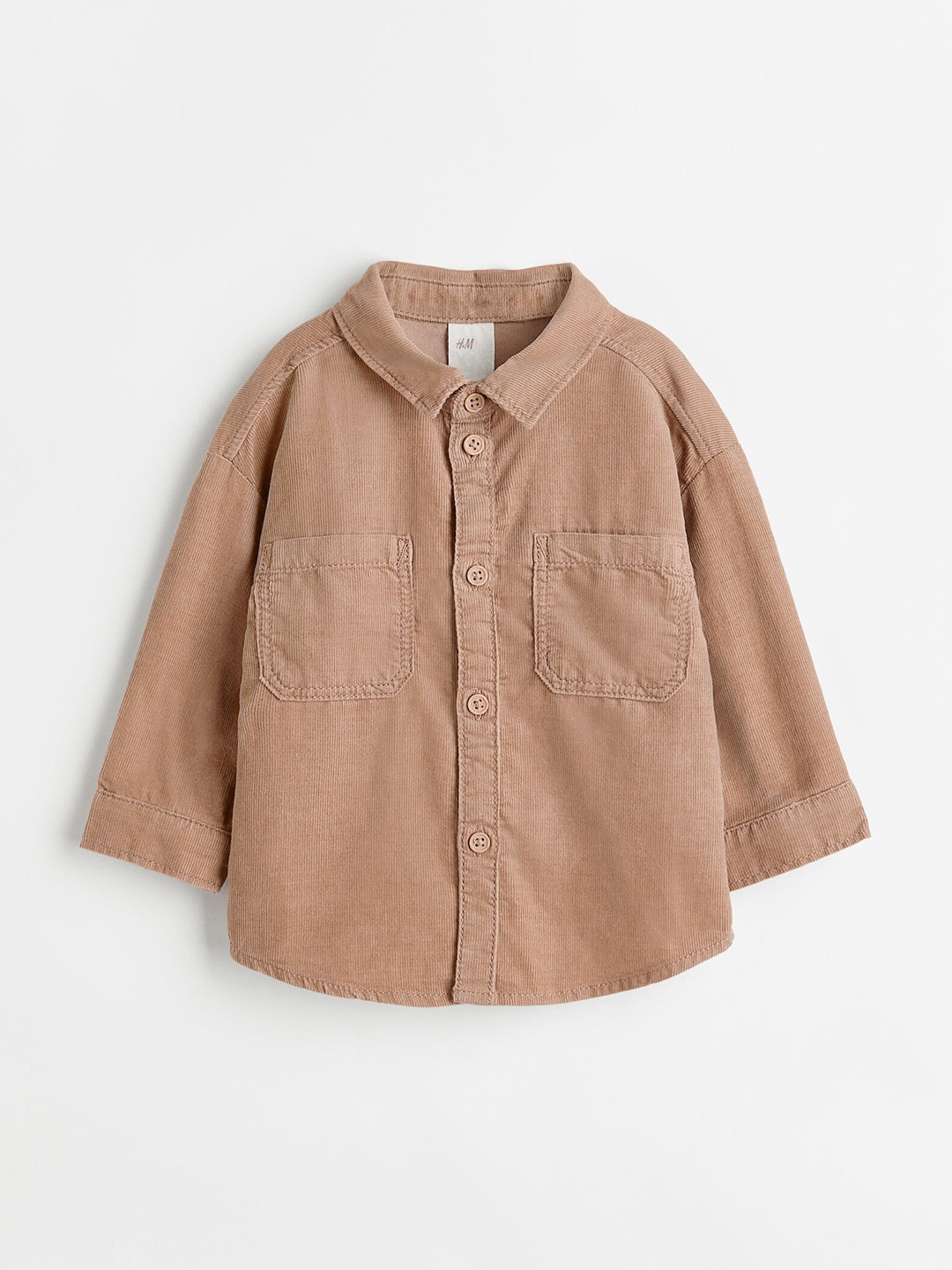

H&M Boys Beige Cotton Corduroy Shirt