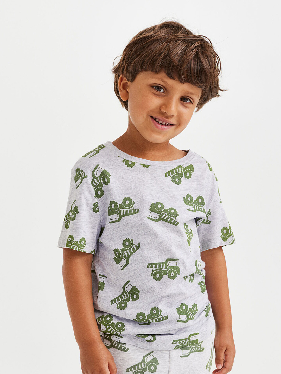 

H&M Boys Cotton jersey T-shirt, Grey