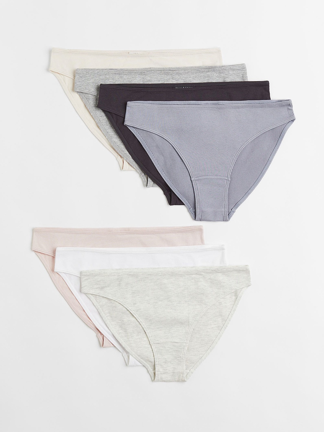

H&M Women 7-Pack Cotton Bikini Briefs, Black
