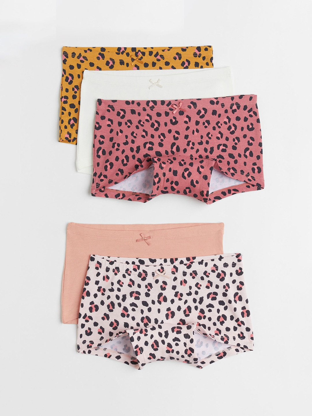 

H&M Girls Pack of 5 Printed Boxer Briefs, Pink