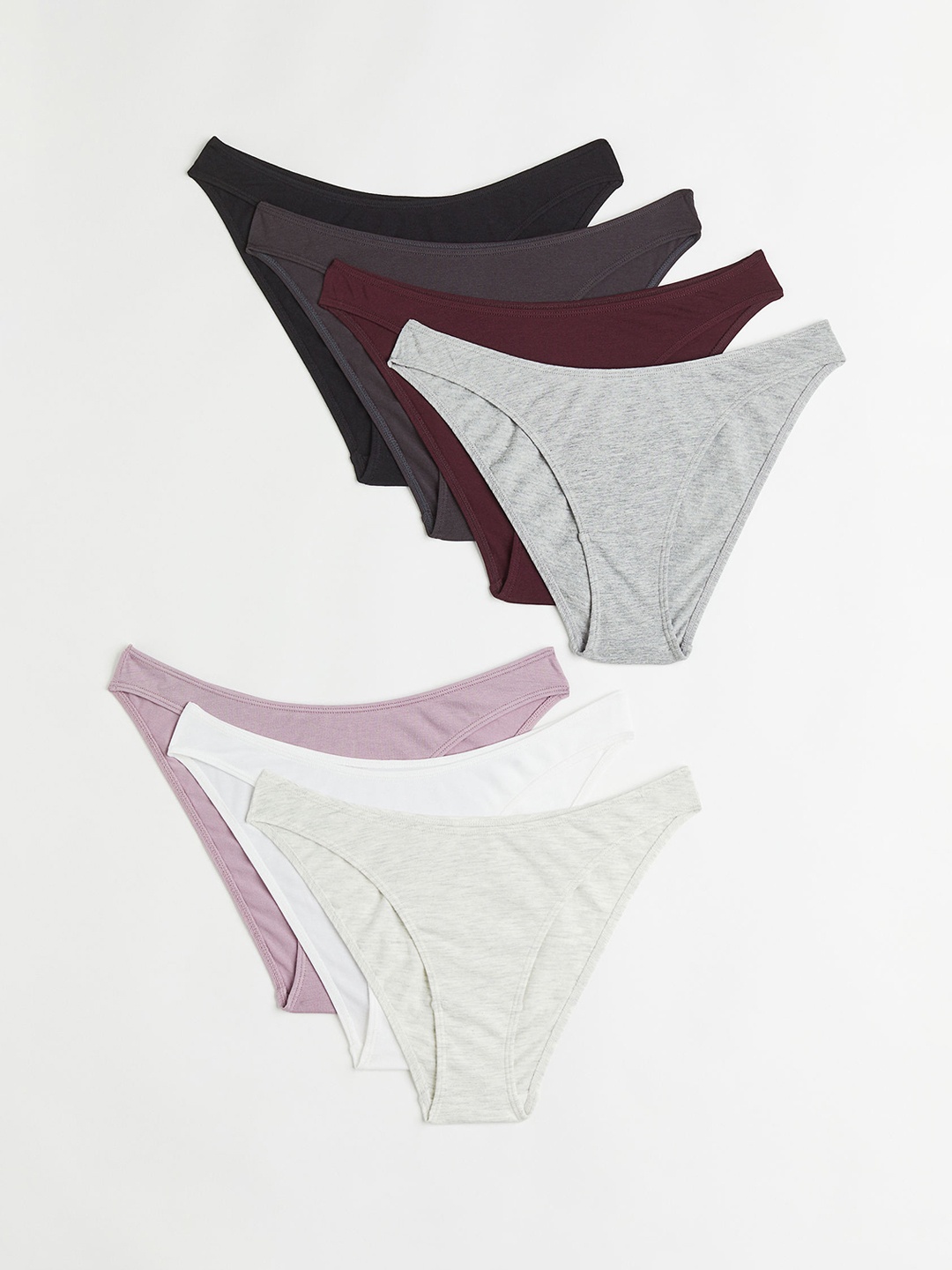

H&M Women 7-Pack Bikini Briefs, Black