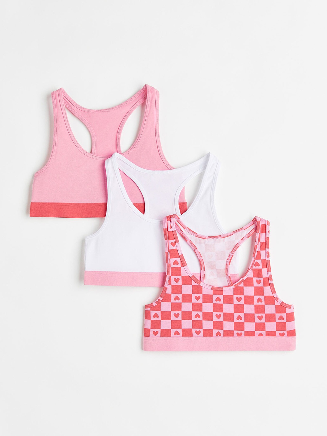 

H&M Girls Geometric Print Crop Top, Multi