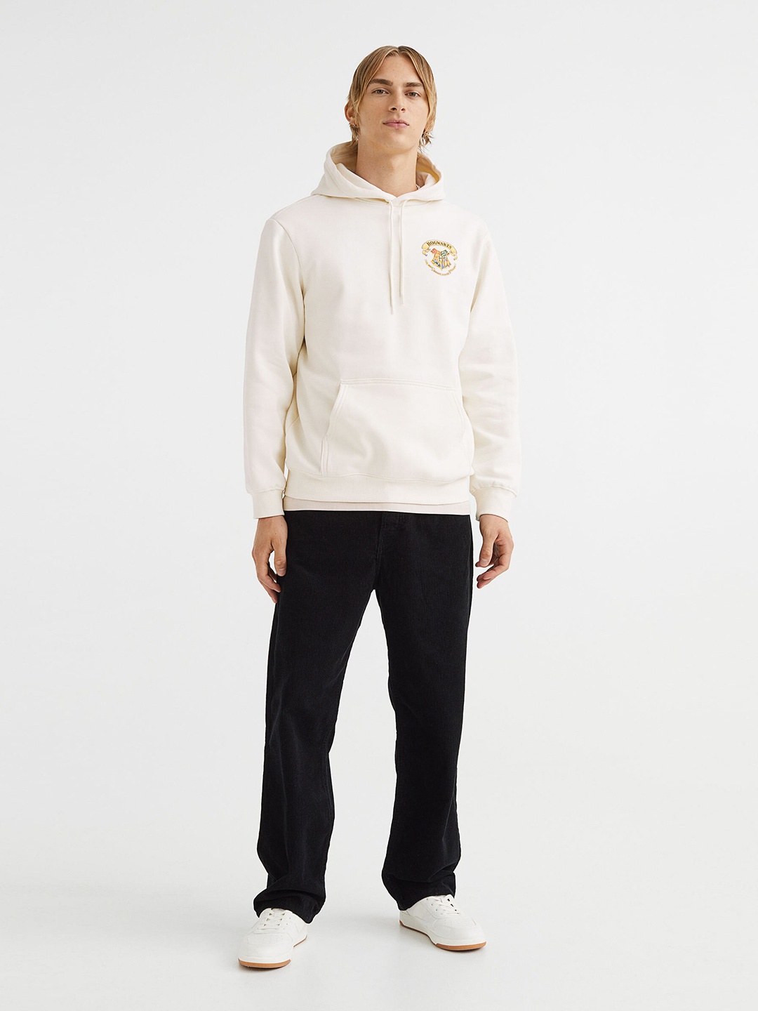 

H&M Men Regular Fit Hoodie, White