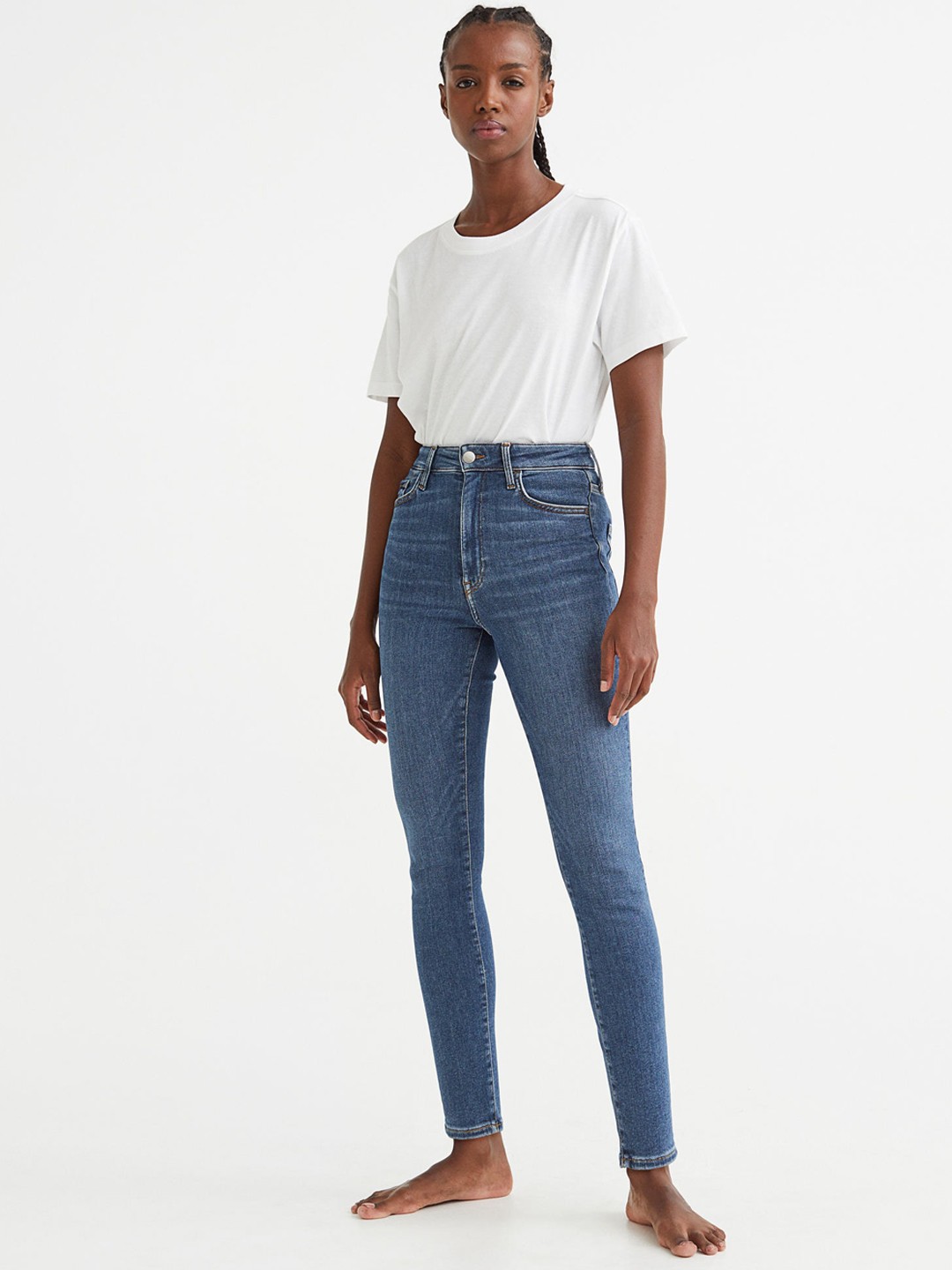 

H&M Women True To You Skinny High Jeans, Blue
