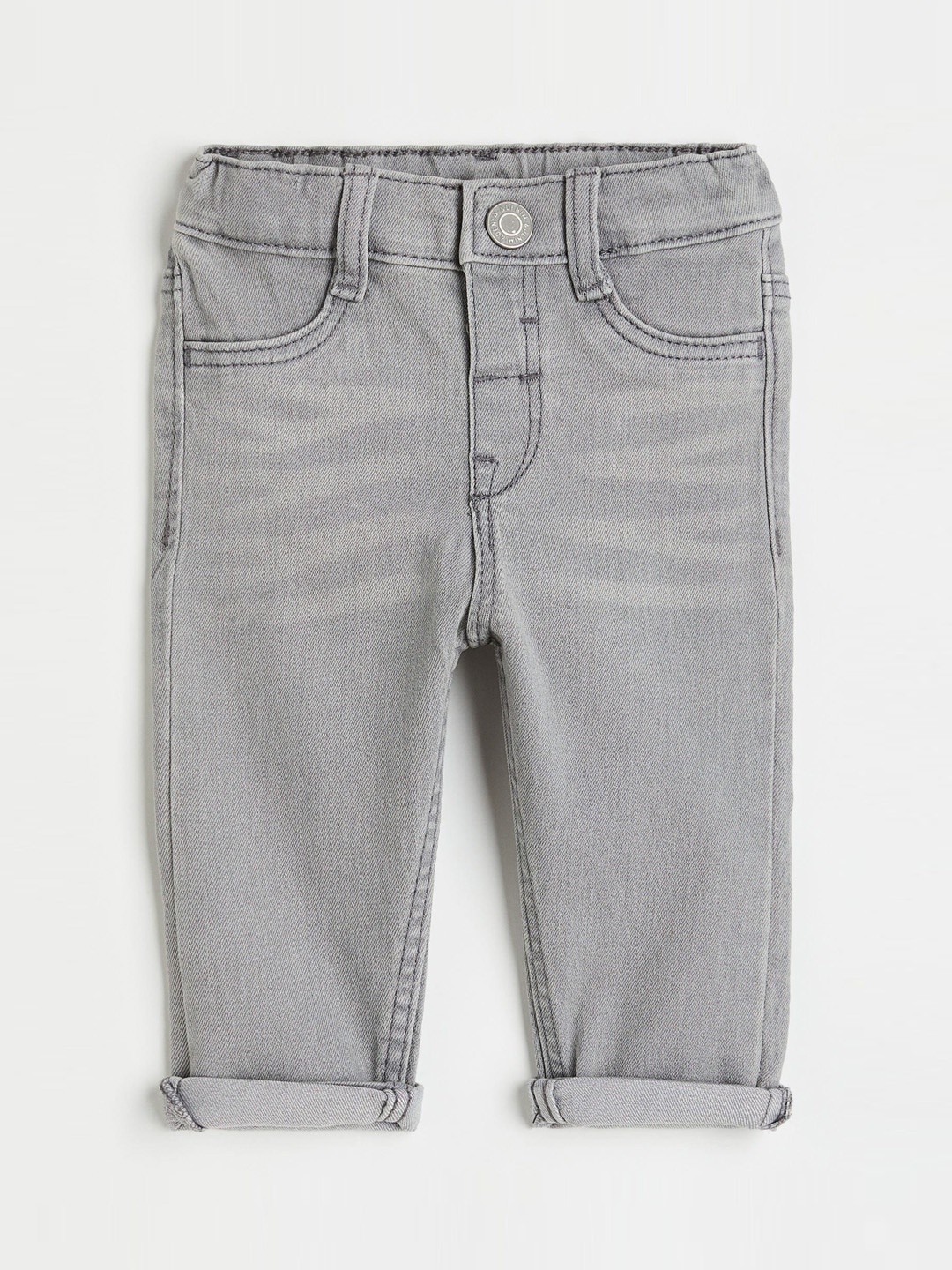 

H&M Boys Skinny Fit Mid-Rise Jeans, Grey
